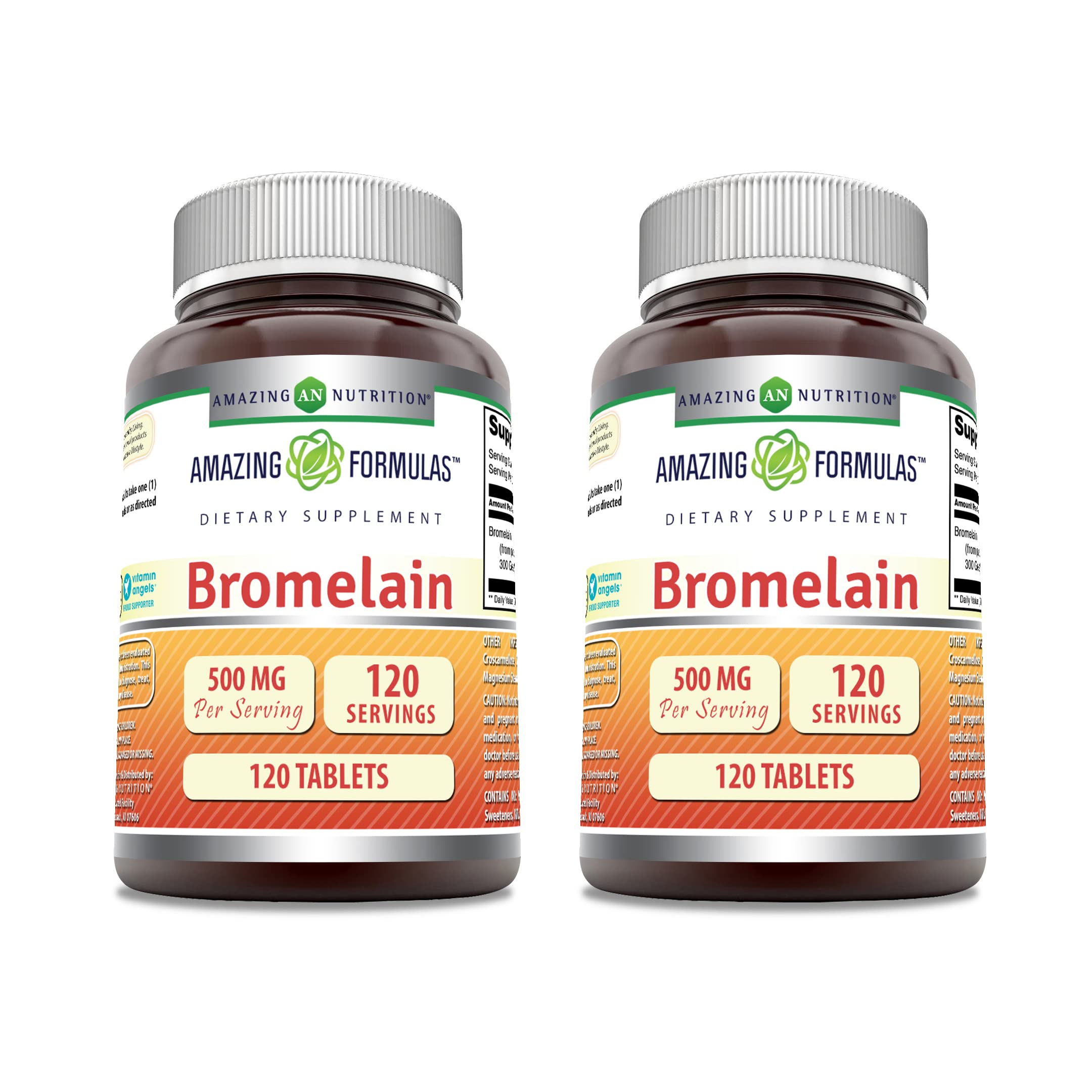 Amazing Formulas Bromelain 500 Mg | Tablets Supplement | Non-GMO | Gluten-Free | Made in USA (Pack of 1 | 240 Count)