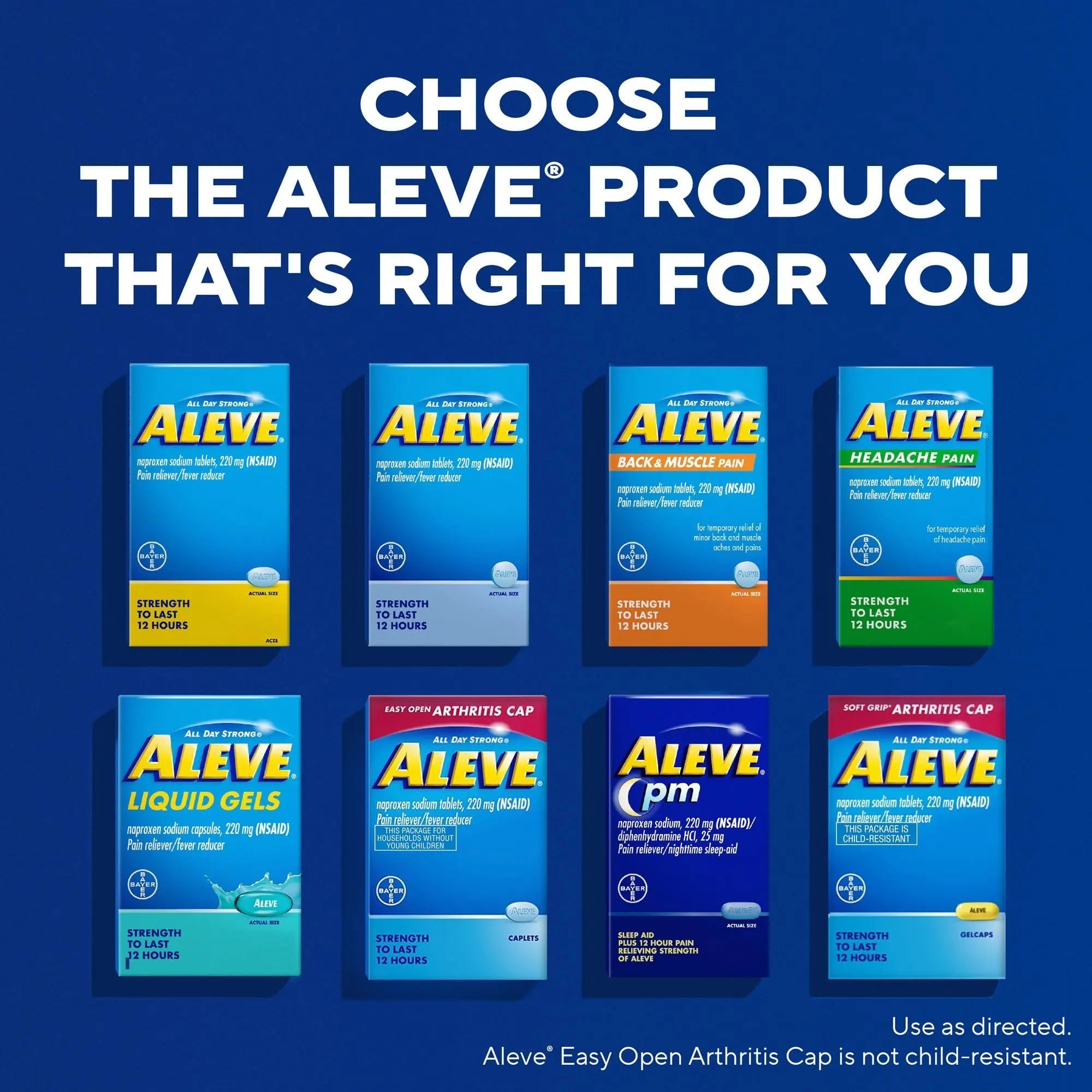 Aleve PM Sleep Aid Plus Pain Reliever Caplets, Naproxen Sodium & Diphenhydramine HCl, Nighttime, 120 Count AleveBuy Supplements Australia