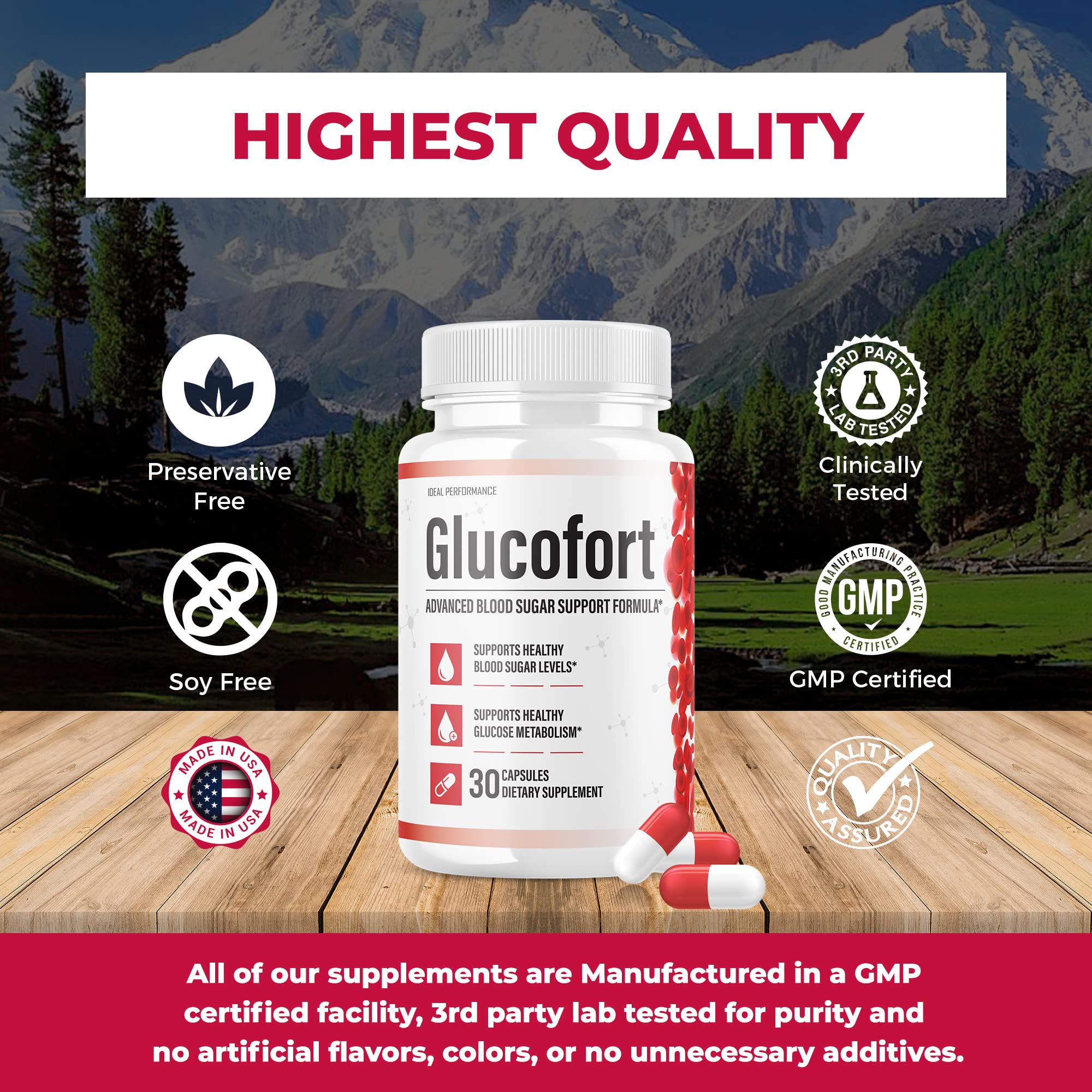 IDEAL PERFORMANCE (Official) Glucofort Supplement Support Formula (3 Pack) IDEAL PERFORMANCEBuy Supplements Australia