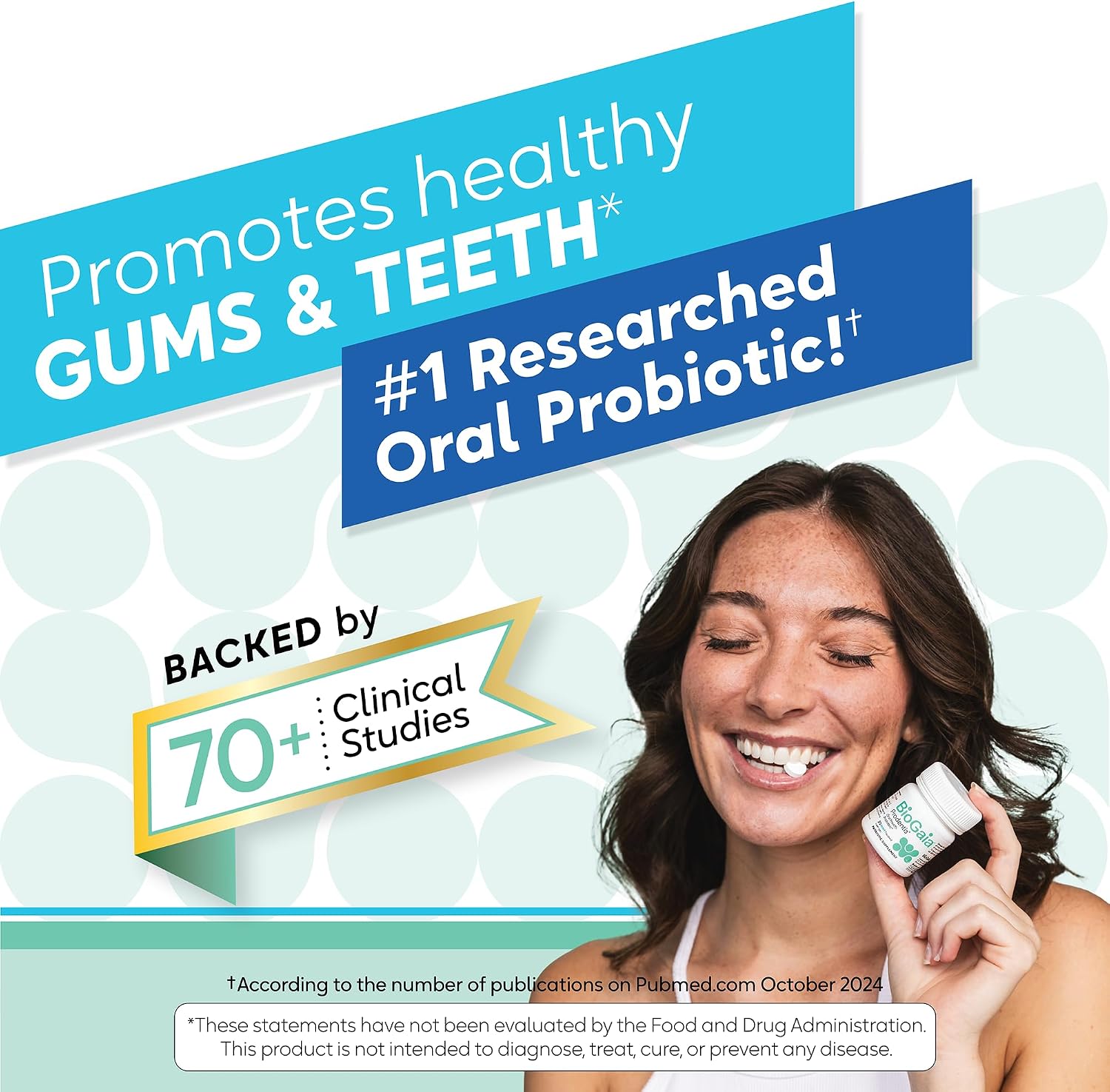 BioGaia Prodentis Oral Probiotics for Teeth & Gums and Bad Breath | Apple | Dental Hygienist-Recommended | Promotes Healthy Gums & Improves Oral Health | Fights Bad Breath | Dental Probiotic (3-Pack)