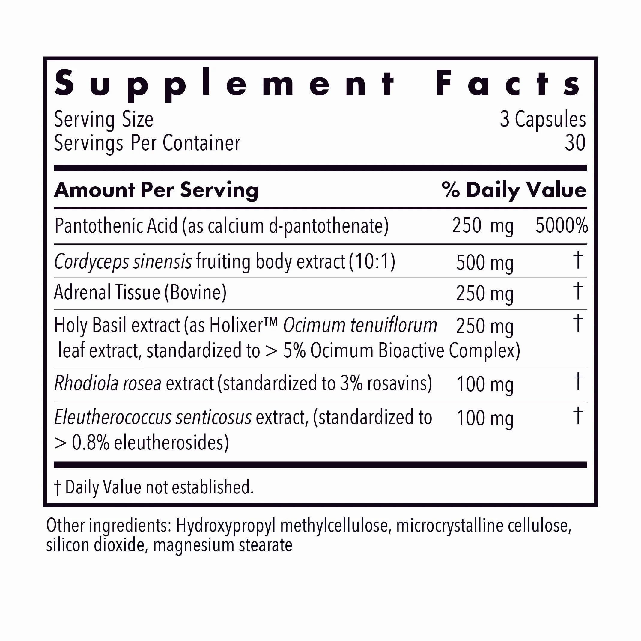 Allergy Research Group - Adrenal Glandular Adapt - Supports Healthy Stress Response and Cortisol Regulation - Hypoallergenic - 90 Vegetarian Capsules Allergy Research GroupBuy Supplements Australia