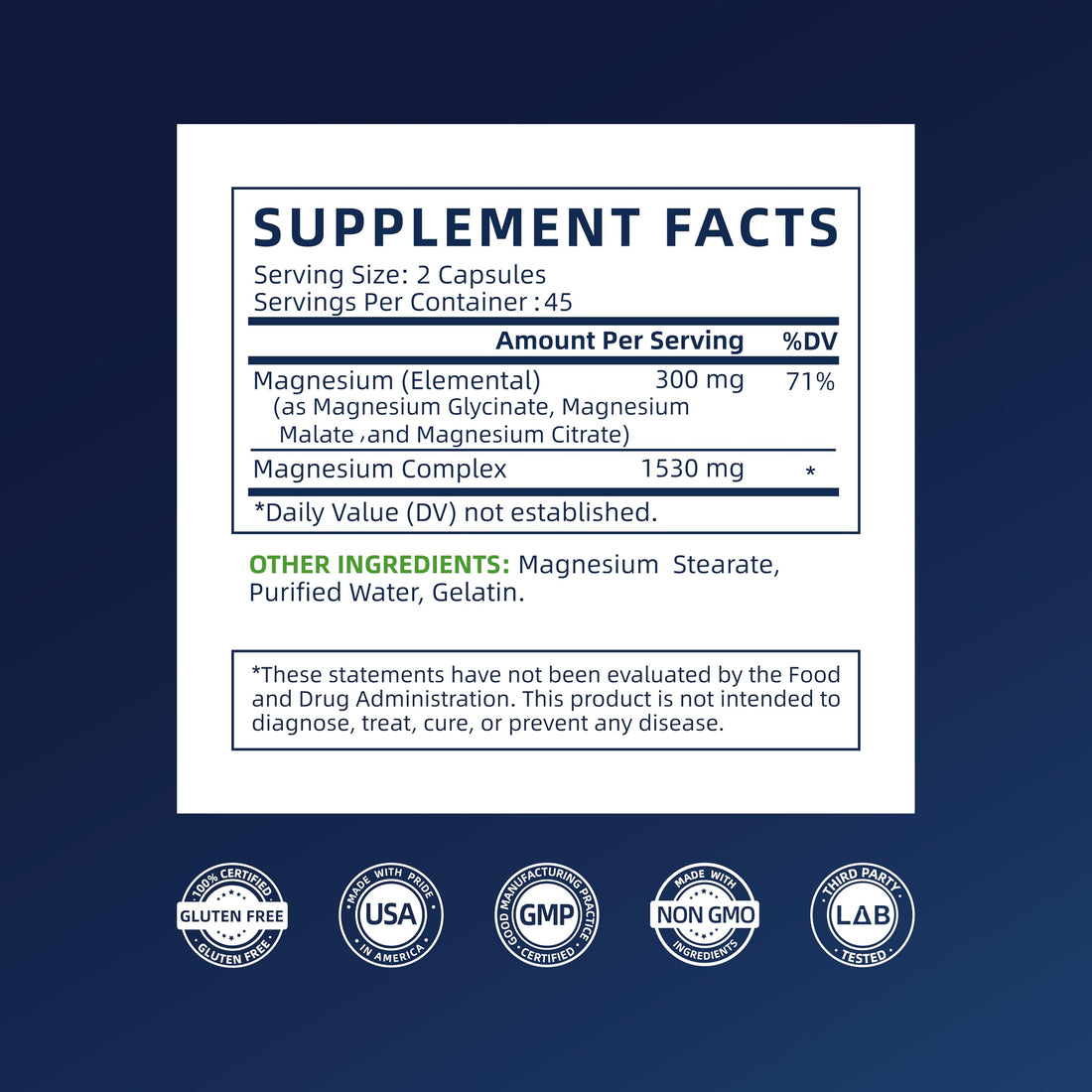 Vicwell Magnesium Complex supplement bottle on a white background