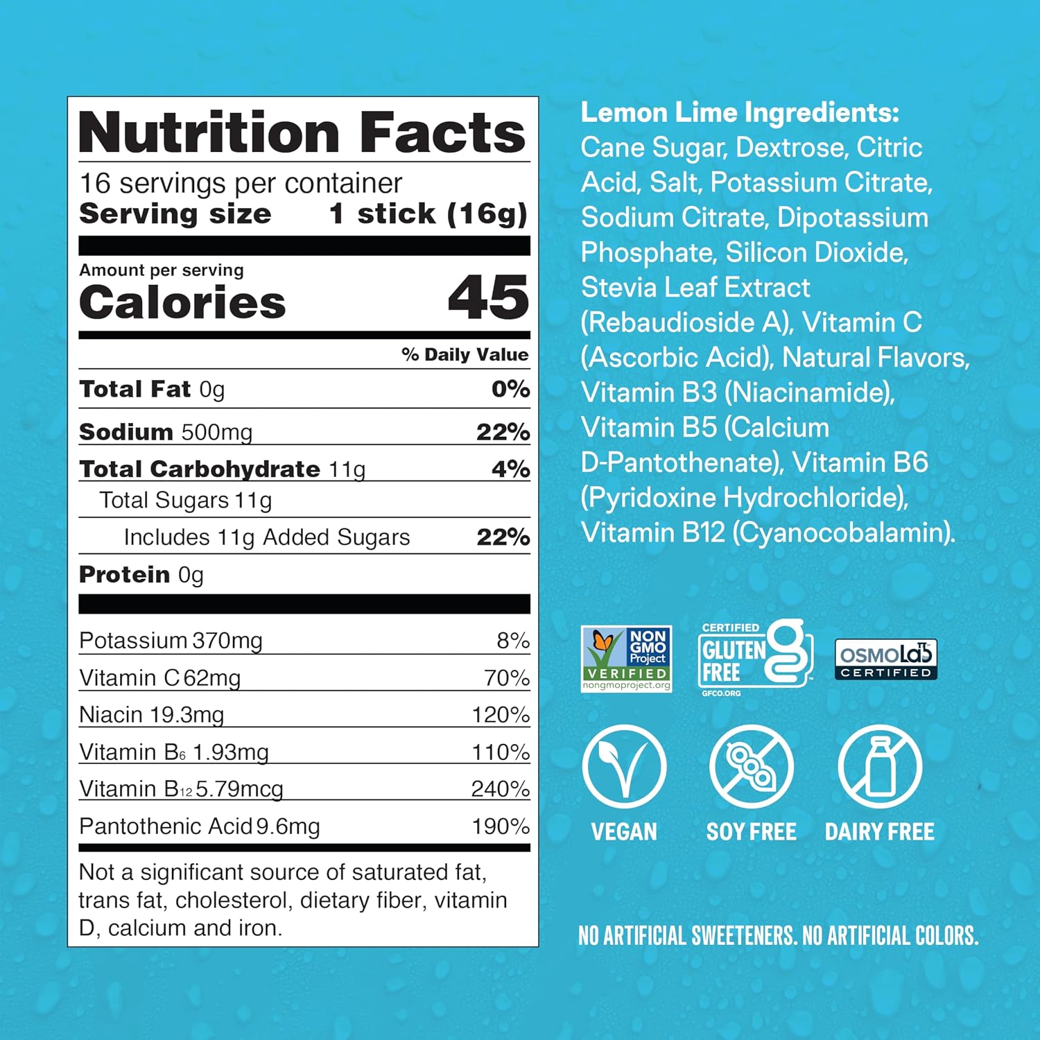 Liquid I.V.® Hydration Multiplier - Classics - Lemon Lime + Firecracker - 2 Pack (16 Servings)