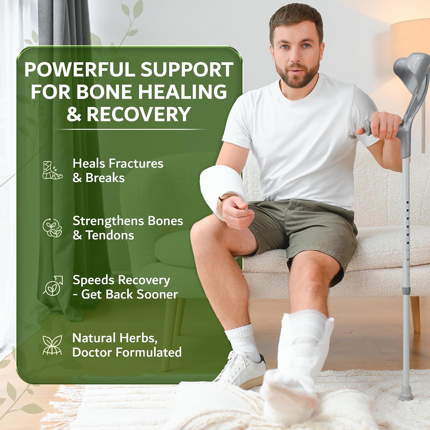 Bone Mending Pills- Rapid Fracture & Broken Bone Healing Supplement- Advanced TCM Formula with Drynaria- Stress Fracture & Osteoblast Support- Organic- 500mg 100 Capsules