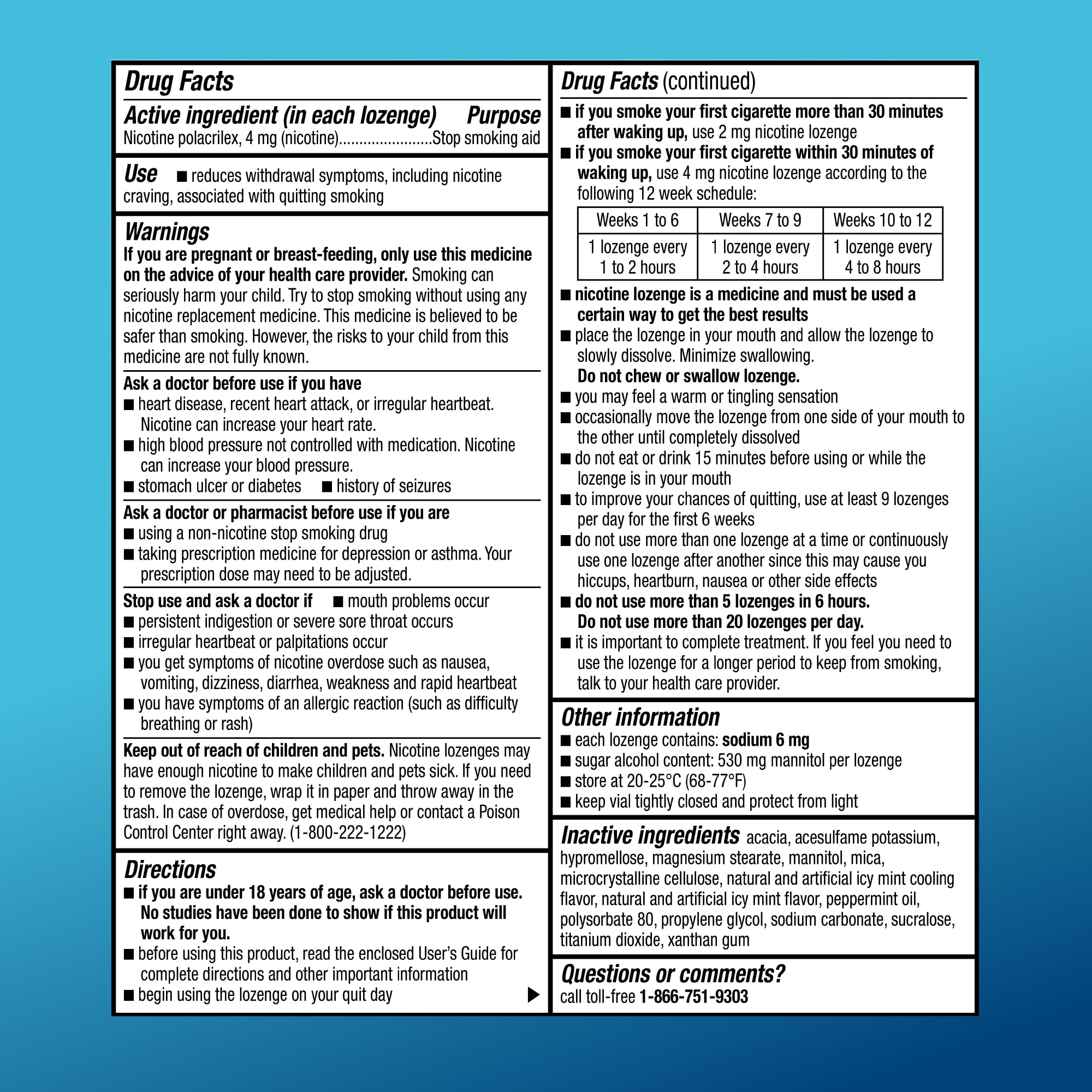 Amazon Basic Care Coated Ice Mint Nicotine Polacrilex Lozenges, 4 mg, Stop Smoking Aid, 120 Count Amazon Basic Care buy supplements Au