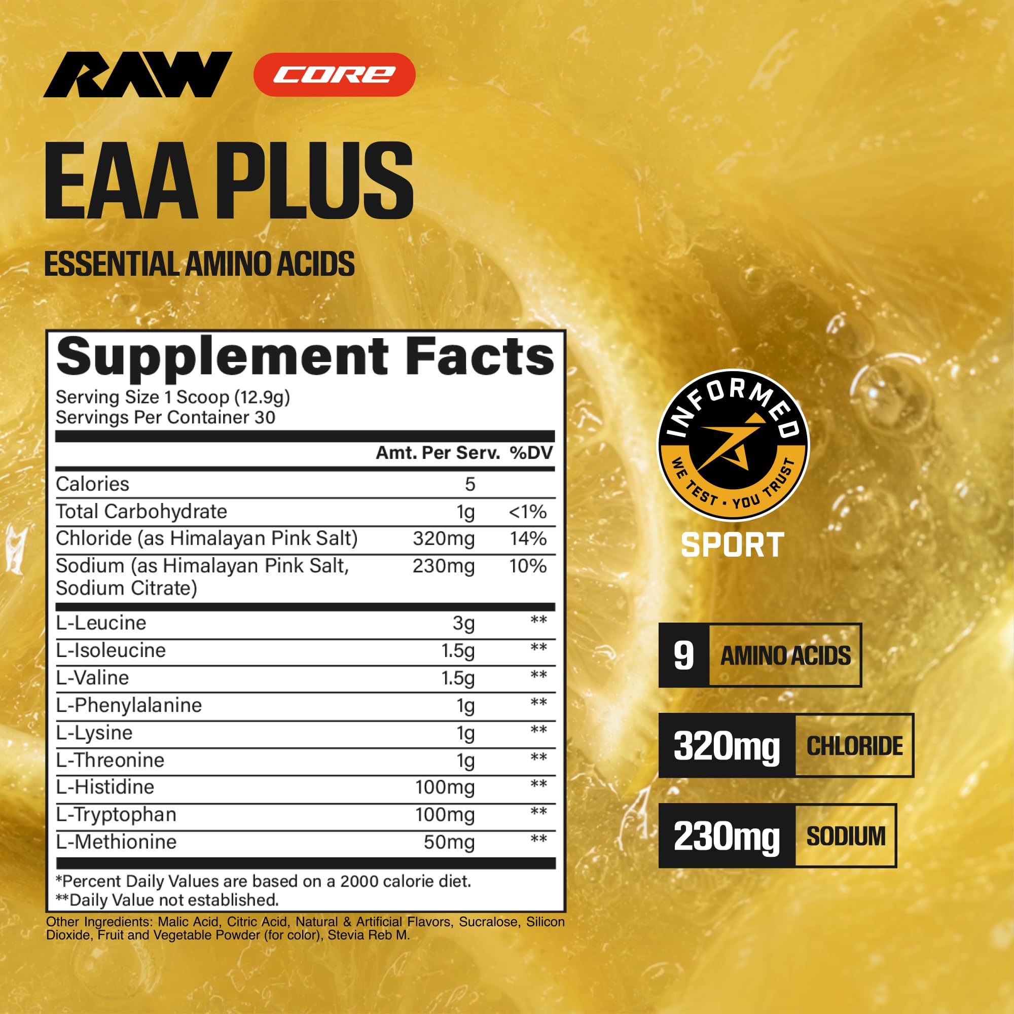 RAW EAA Plus, Amino Acids Powder, Watermelon Grape (30 Servings) - Pre Workout Amino Energy Powder for Advanced Endurance, Recovery & Lean Muscle Growth - BCAA Amino Acids Supplement for Men & Women