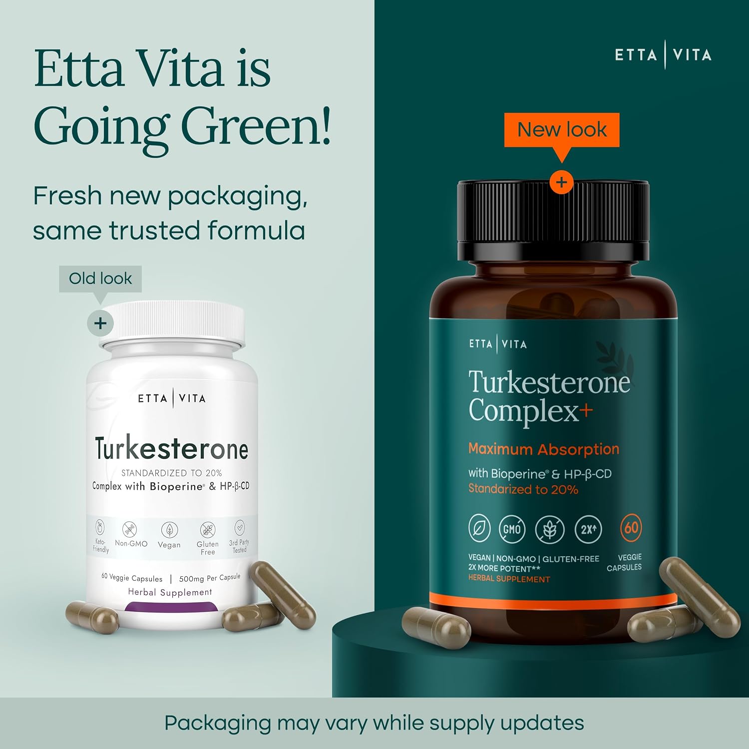 Turkesterone Supplement 500mg for Men & Women, Muscle Growth & Gym Support | Ajuga Turkestanica extract for strength, energy & workout recovery, vegan, non-GMO, third-party tested, made in USA