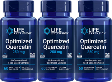 Life Extension Optimized Quercetin Capsules, 60 Vegetarian Capsules (Pack of 3) Life ExtensionBuy Supplements Australia