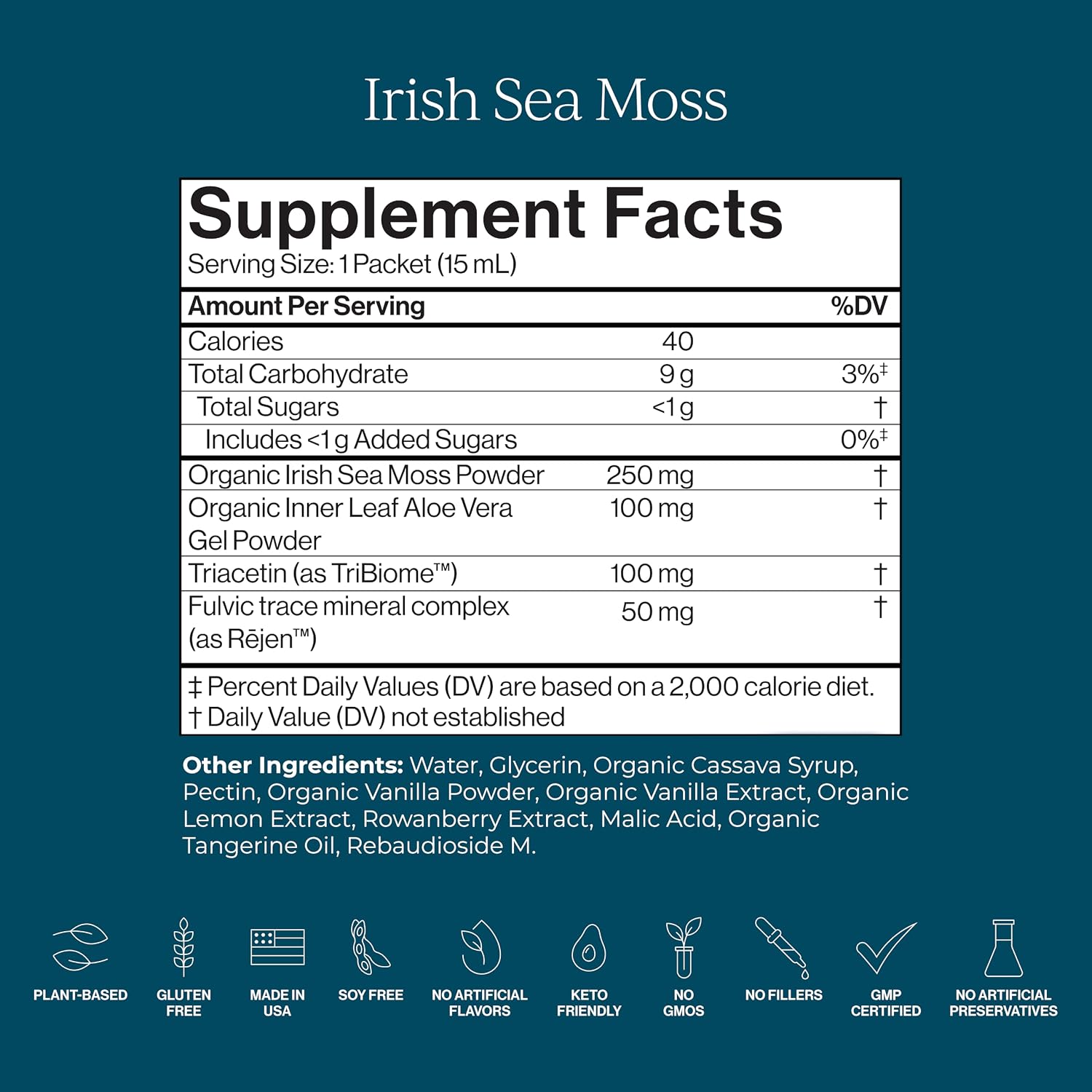 CYMBIOTIKA Irish Sea Moss with Aloe & Fulvic Minerals for Gut & Skin
