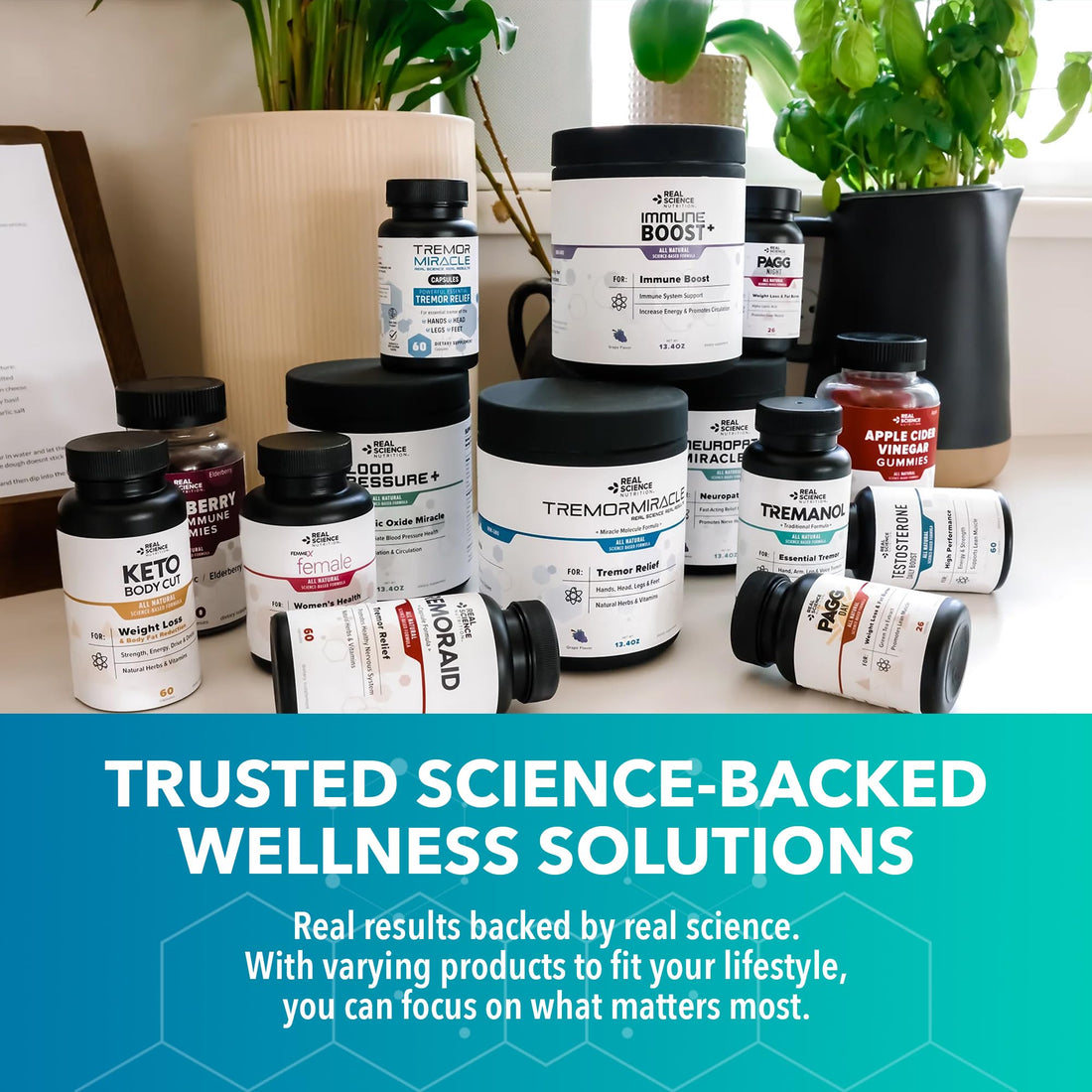 Bottle of Real Science Nutrition BreatheEasy supplement on a white background