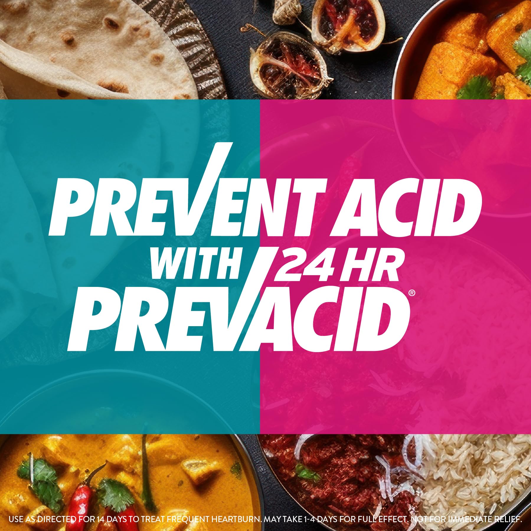 Prevacid 24HR Lansoprazole Capsules, 15 mg Acid Reducer, Delayed-Release PPI for Frequent Heartburn Relief, 42 Count