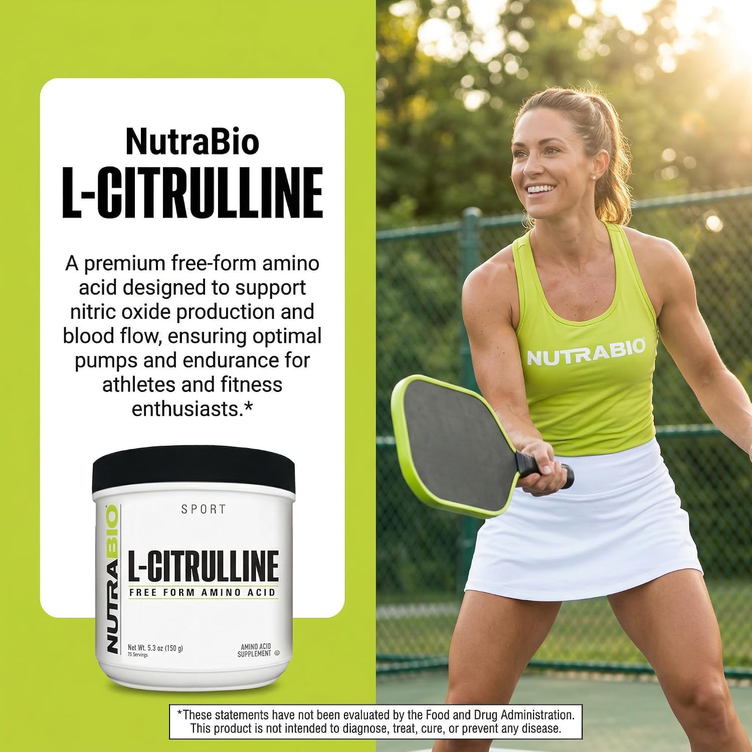 NutraBio L-Citrulline, Free Form Amino Acid, 5.3 oz (150 g)