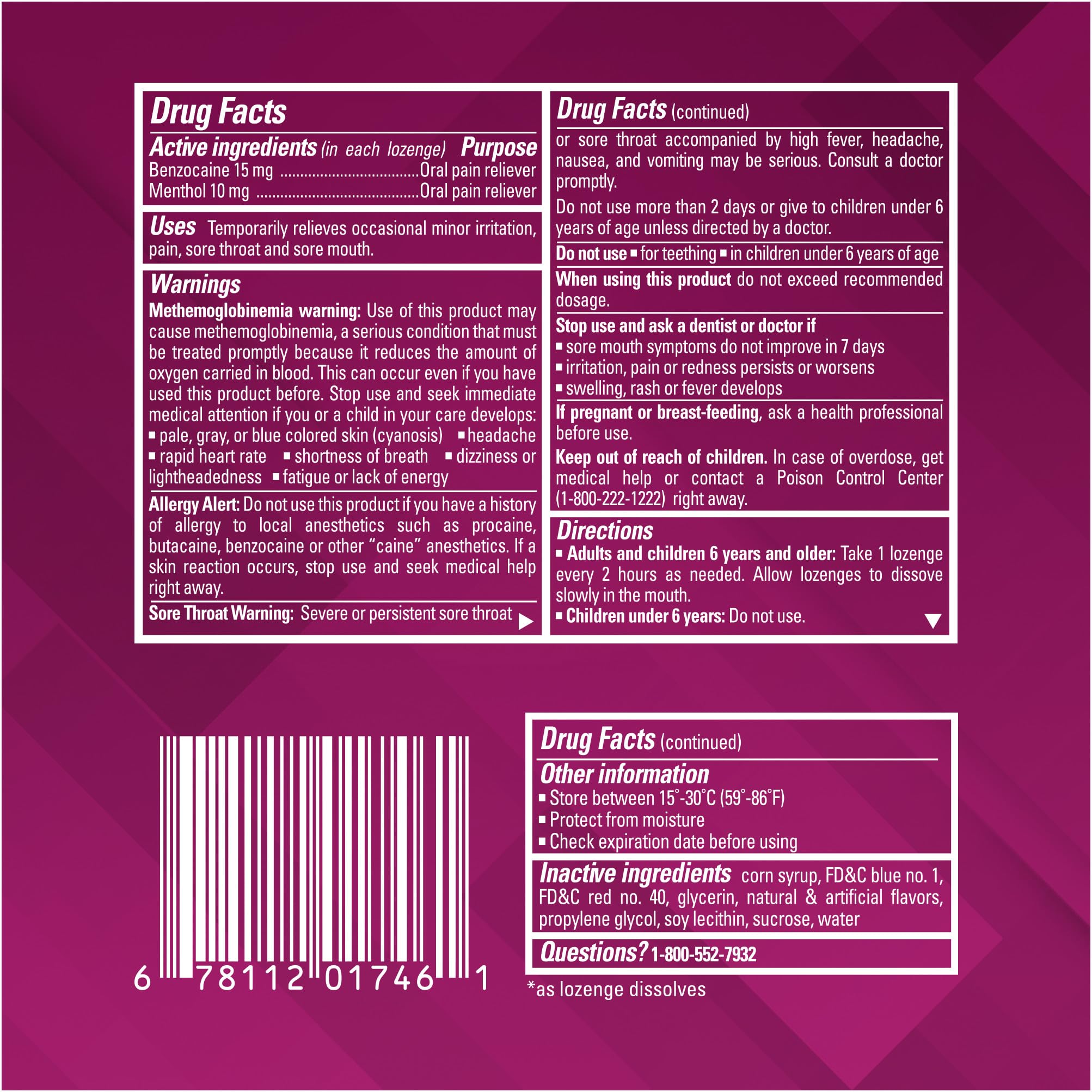 Chloraseptic Max Strength Sore Throat Relief Lozenges, Wild Berry, Drops with Liquid Center to Numb Sore Throat, 15 Count Chloraseptic buy supplements Au