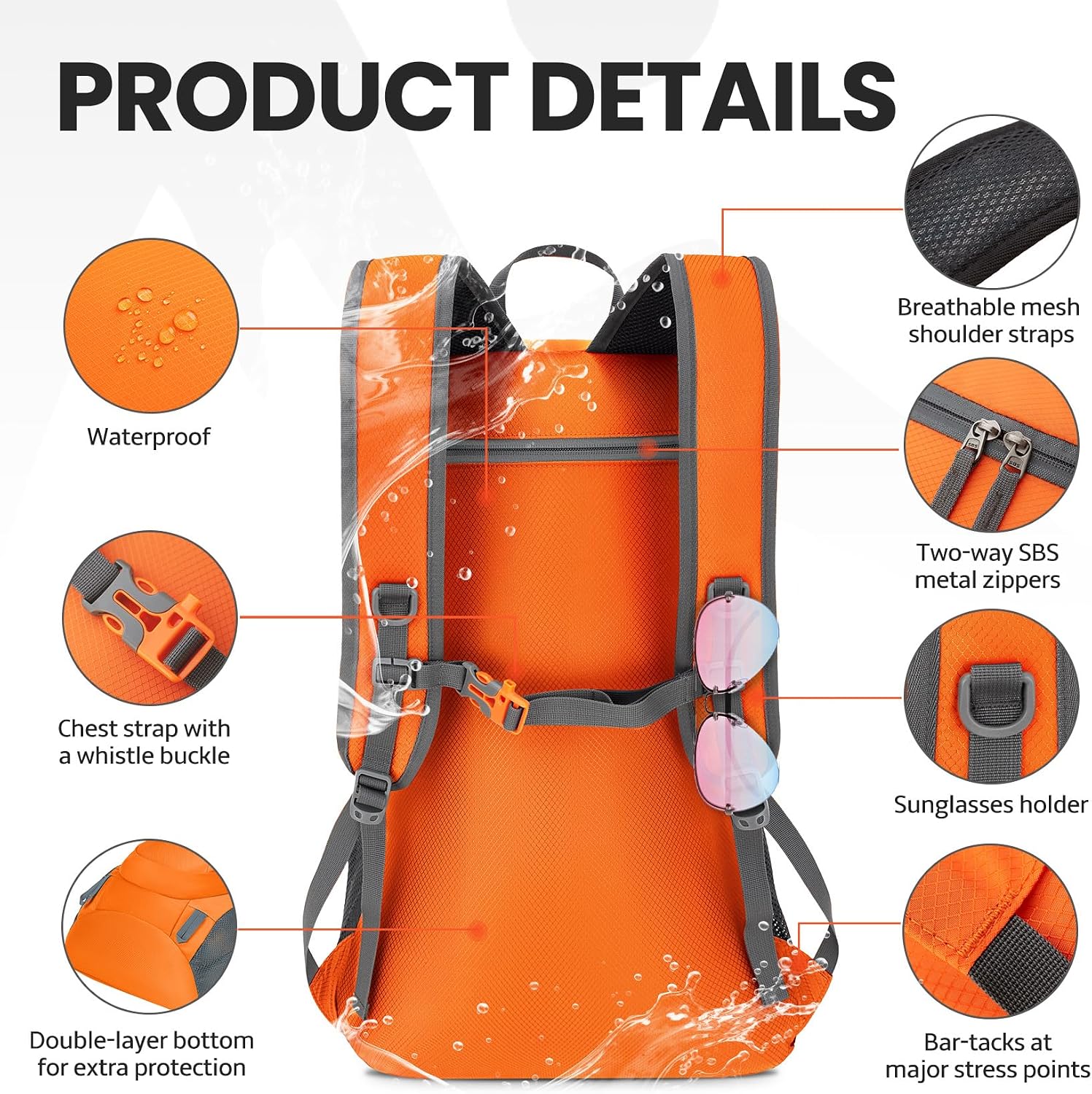 Venture Pal 40L Lightweight Packable Travel Hiking Backpack Daypack