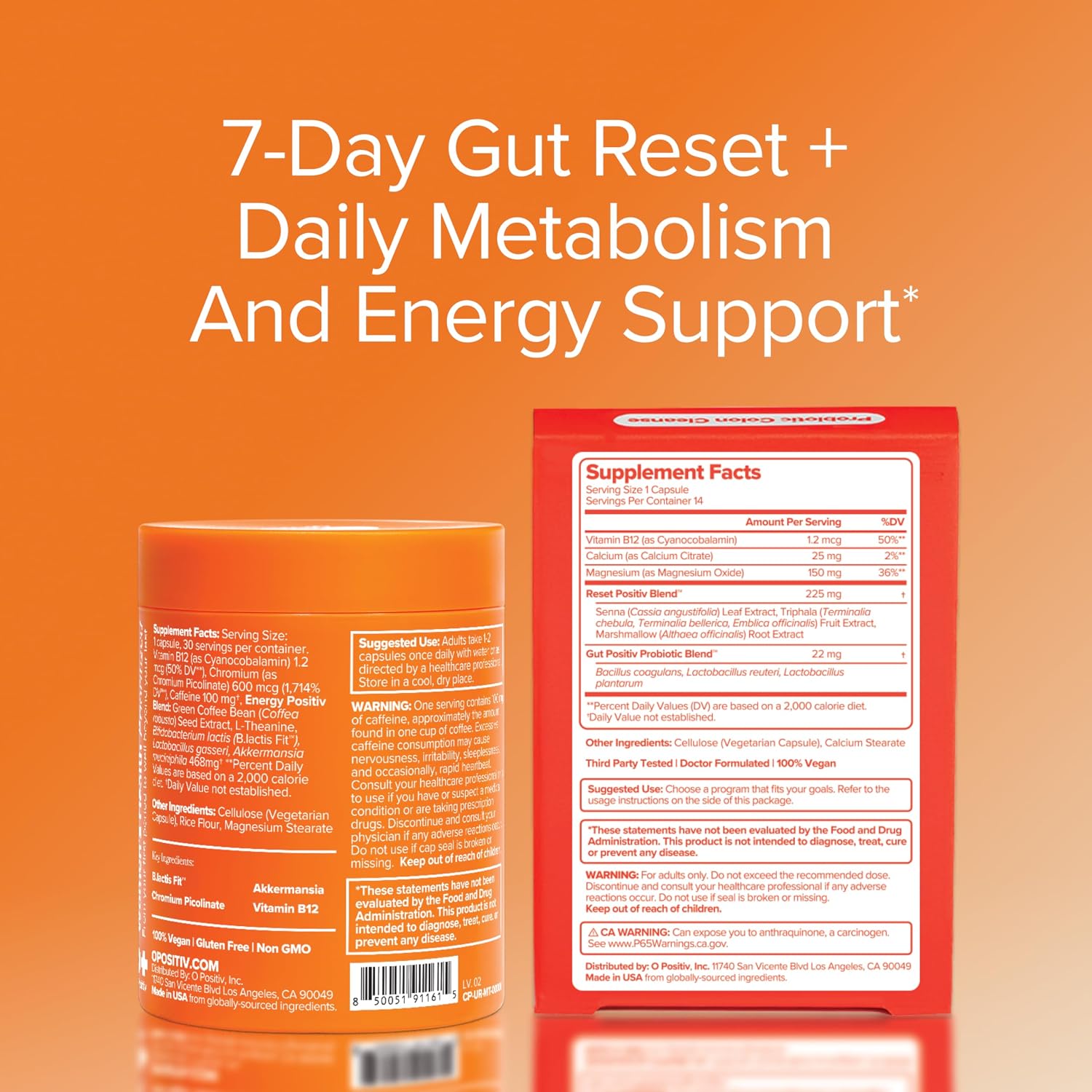 O Positiv URO Gut Reset Bundle – Metabolism + Colon Cleanse