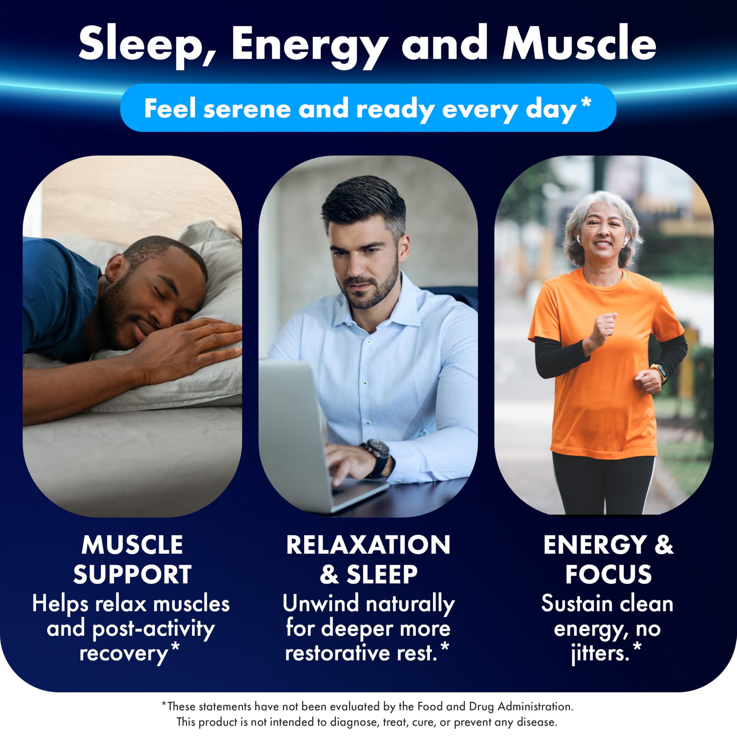 ILIVA Magnesium Glycinate 400mg -Triple Magnesium Complex (Glycinate+Malate+Citrate) - Chelated High Absorption Tablets for Sleep Support, Muscle Recovery, Bone Health, Energy&Calm - Vegan,120 Count ILIVA buy supplements Au