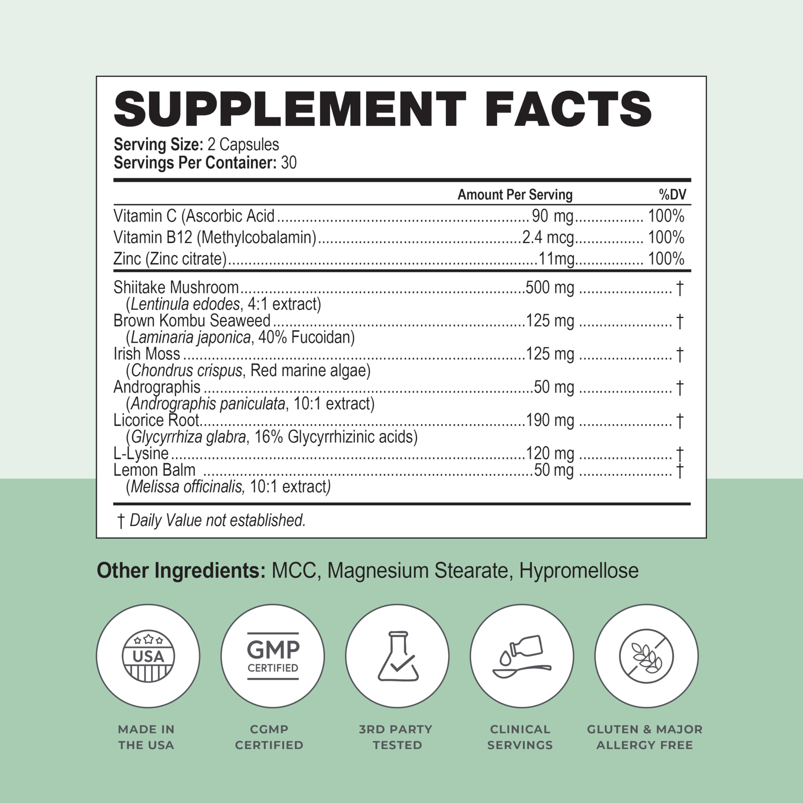 Simplix | Natural Supplement to Strengthen The Immune System | Respond to Outbreaks | Source of Highly Researched Mushroom & Seaweed Polysaccharides 60 Veggie Capsules (1 Pack) PapillexBuy Supplements Australia