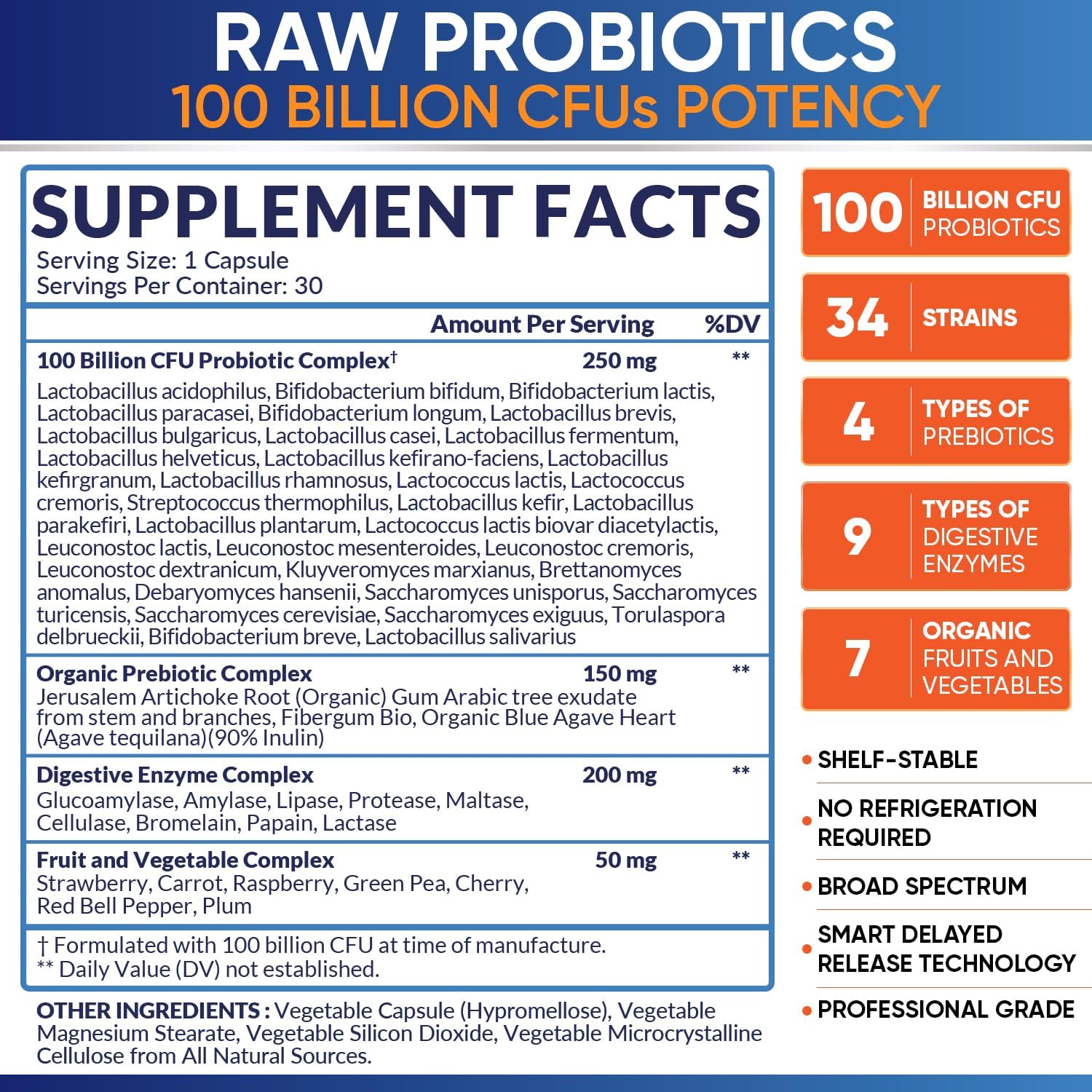 Wholesome Wellness 100 Billion CFUs with Prebiotics and Organic Probiotics 100 Billion CFU for Men and Women Bundle