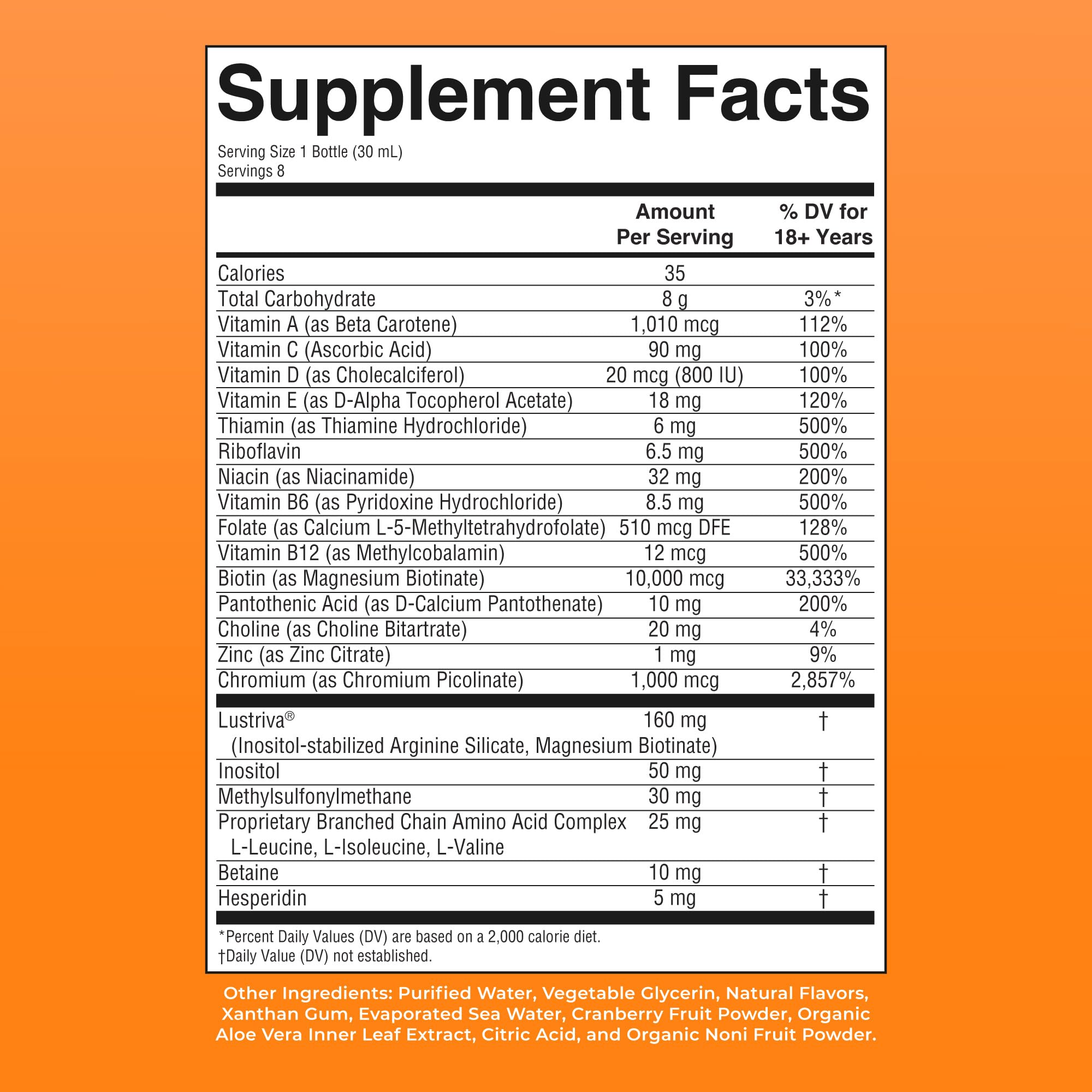 MARYRUTH'S Liquid Multivitamin + Hair Growth | Clinically Tested in Women for Thicker Hair & Facial Wrinkles | Biotin 10000mcg | Lustriva Hair Growth Supplements | Skin Care | Ages 18+ | 15.22 Fl Oz