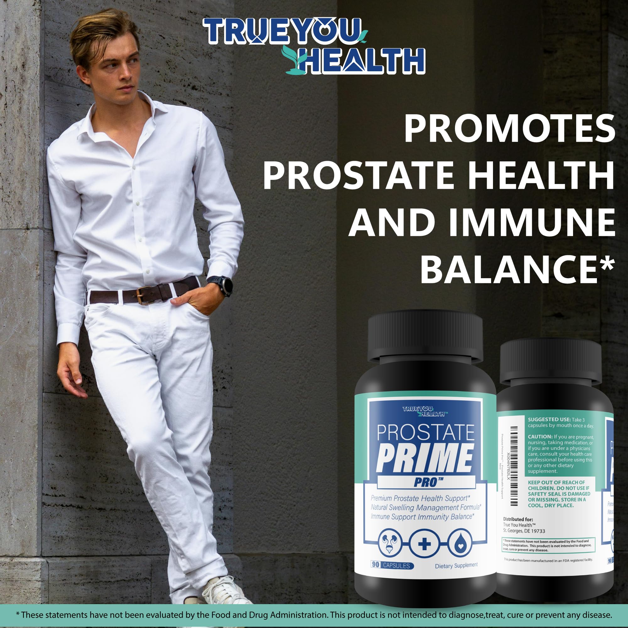 Prostate Prime Pro - Improved Formula - Our Best Prostate Support Supplement For Men’s Health - Natural Prostatitis Prostate Health - Natural Prostate Remedies - Men Prostate Vitamin Prostaprime Pills True You Health buy supplements Au