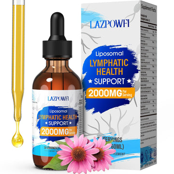 Lazpowfi Lymphatic Drainage Drops – Liposomal Lymphatic Drainage Supplements with Echinacea 500mg, Elderberry, Burdock Root & Dandelion – Liquid Lymphatic Drops, 2 fl oz Lazpowfi buy supplements Au