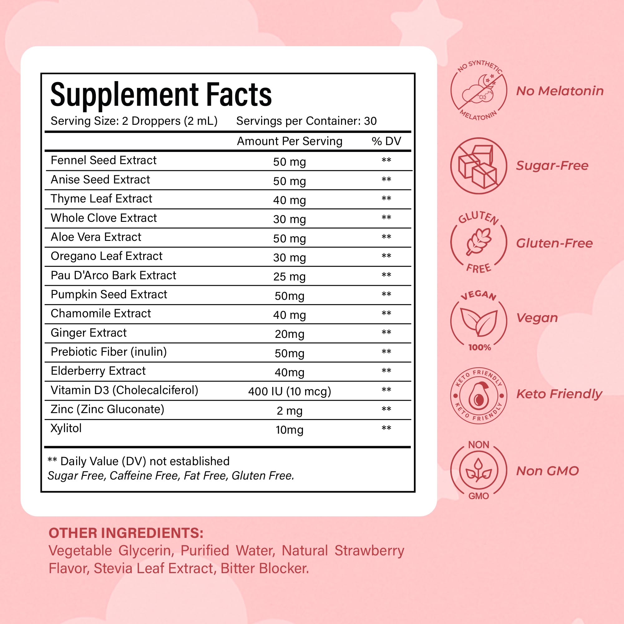 NutraPeaks Kids Liquid Botanical Drops – Natural Blend with Prebiotics, Chamomile, Ginger & Elderberry – Sugar-Free, Alcohol-Free, Non-GMO – 2 fl oz NutraPeaksBuy Supplements Australia