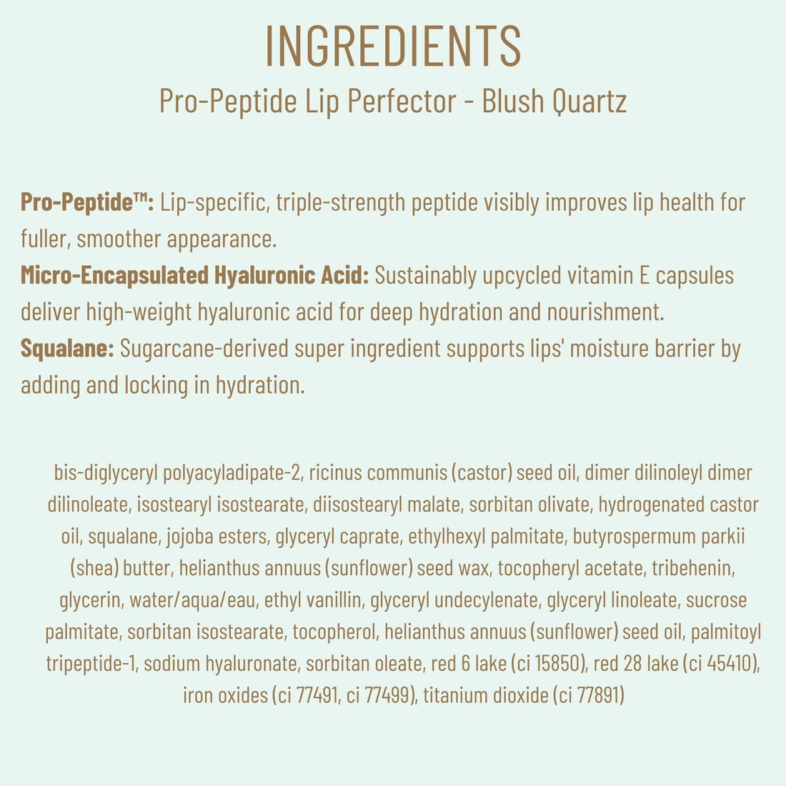 Biossance Pro-Peptide Lip Perfector – Triple-Treat Vegan Lip Balm – Deeply Hydrating with Pro-Peptides & Hyaluronic Acid – Enhances Natural Lip Color – Silky, Glossy Finish in Blush Quartz, Pink BIOSSANCEBuy Supplements Australia