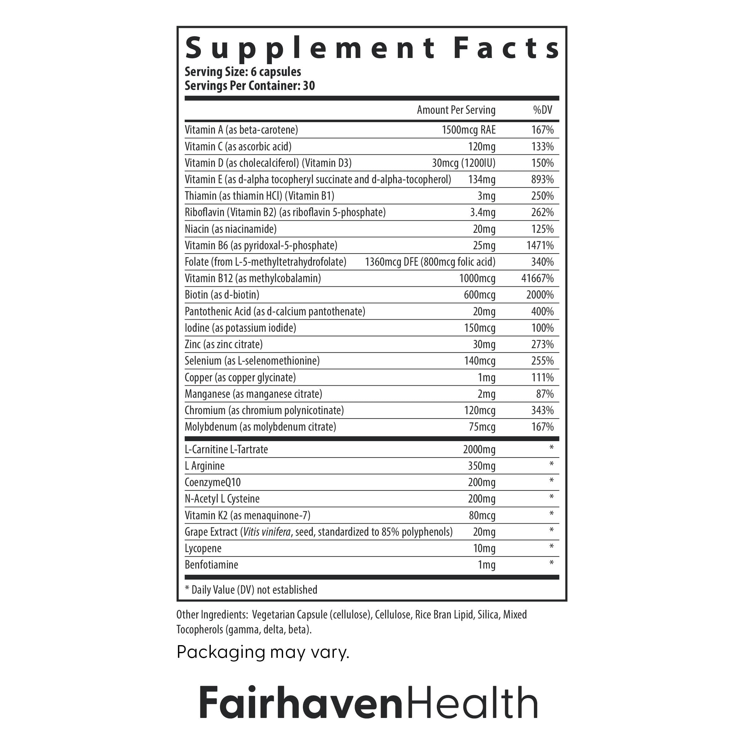 Fairhaven Health FH Pro for Men | Clinically Studied Premium Prenatal Fertility Supplements for Men | Male Fertility Supplements | Count and Motility Support Pre-Conception for Him | 180 Capsules Fairhaven HealthBuy Supplements Australia