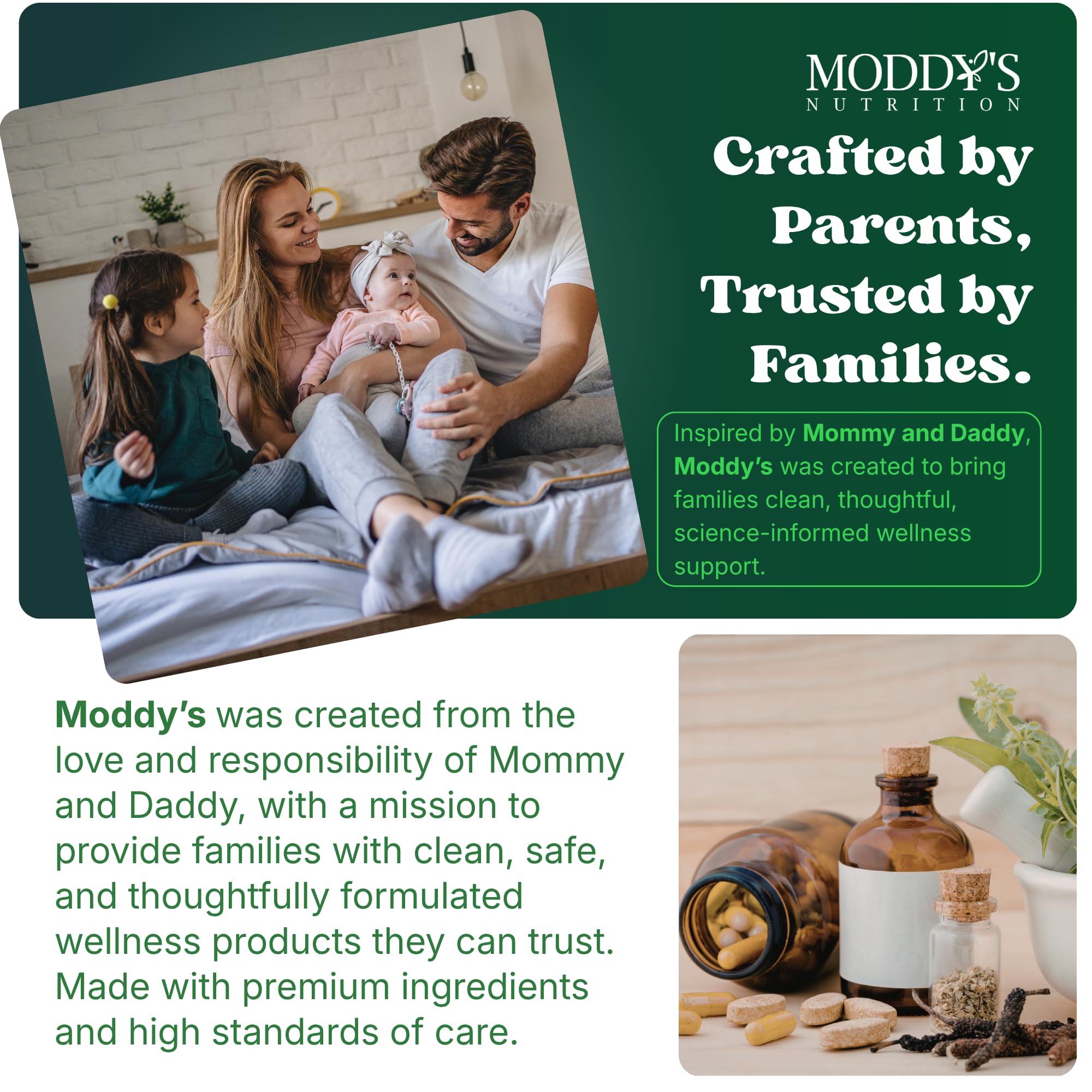 Moddy's Nutrition DreamHeight Growth Supplement for Kids & Teens, Bone, Immune & Sleep Support, Clinically Studied Formula, 120 Small Easy-to-Swallow Capsules Moddy's NutritionBuy Supplements Australia
