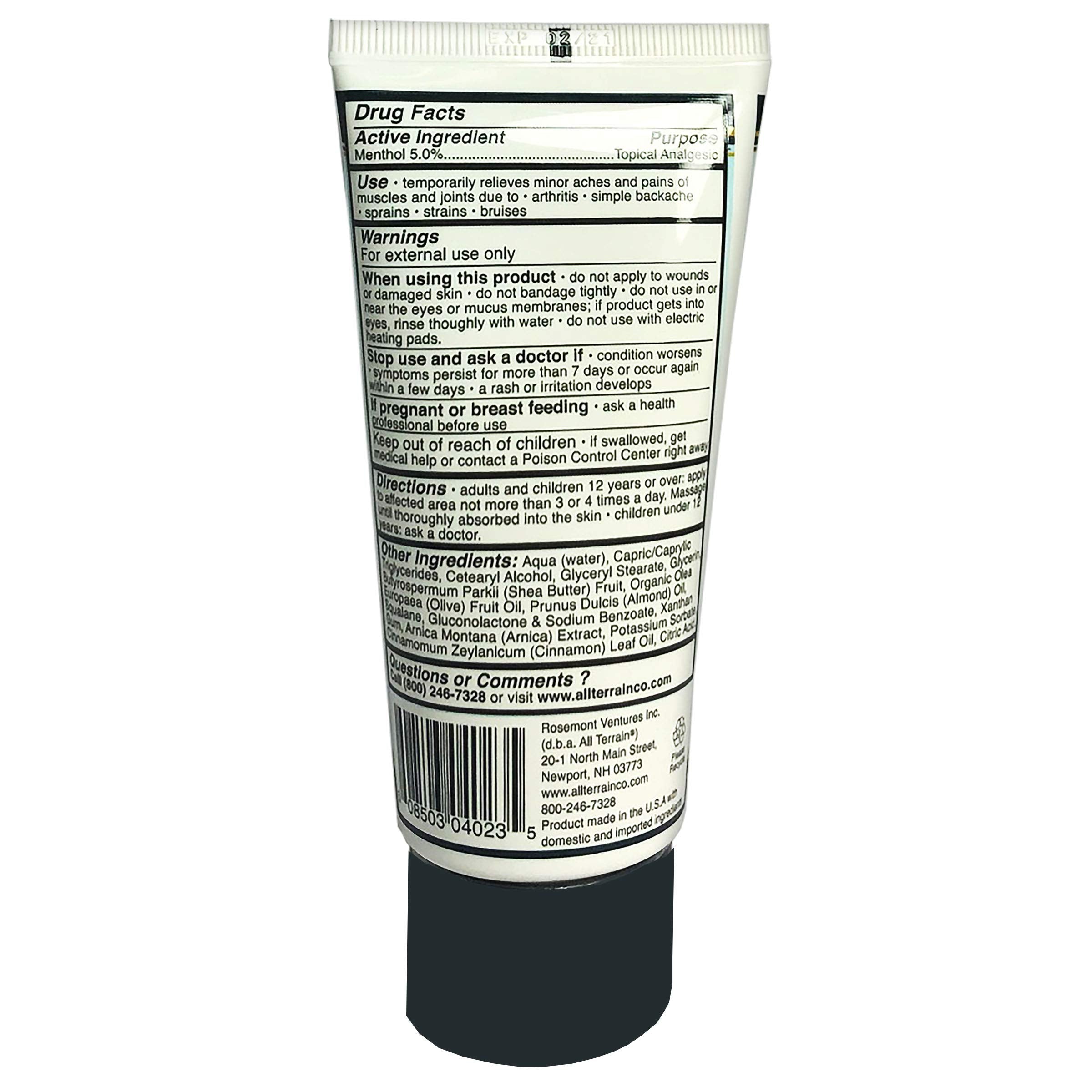 All Terrain Recovery Rub Soothing Massage Cream 3oz, Natural Relief for Muscle Aches and Pains All TerrainBuy Supplements Australia