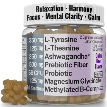 L-Tyrosine L-Theanine Methylated Vitamin B Complex Magnesium Glycinate Probiotic Fiber for Kids Adults Men Women w. Chicory Root Inulin 5-MTHF B12 P5P B6 B9 B5 B3 Powder Capsule Pill Supplement Alt SHIZAMBuy Supplements Australia