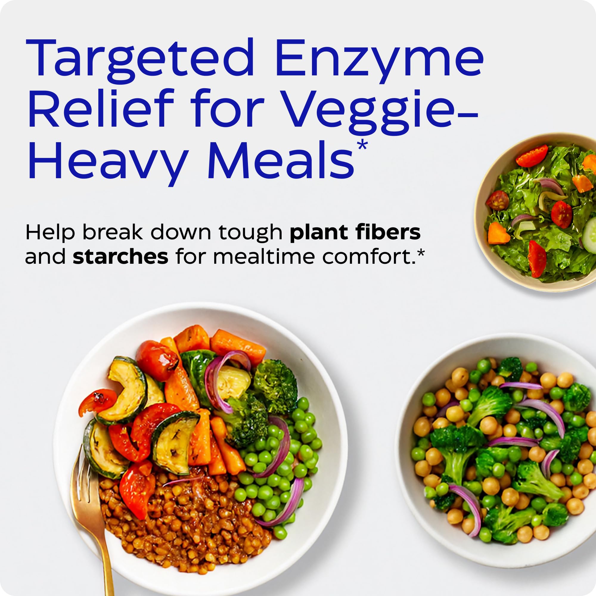 Enzymedica VeggieGest - Digestive Enzyme Supplement for Women & Men, Enzymes for Digestion & Gut Health Support, Support for Vegetarian/Vegan Diets, Helps Gas & Bloating, Gluten Free - 90 Caps