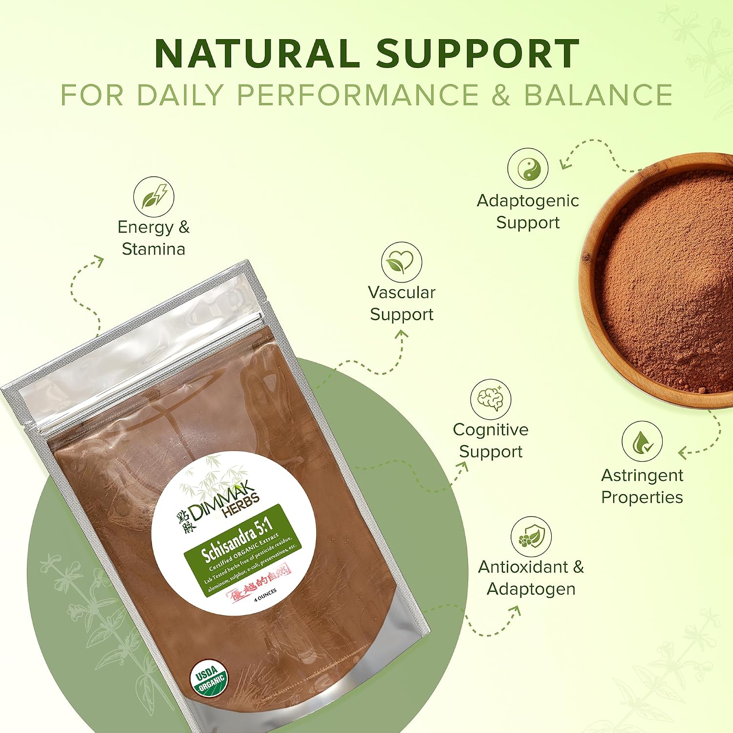 Organic Schisandra Berry Extract 5:1 (Wu Wei Zi)- The Five Flavor Adaptogen for Liver Detox, Glowing Skin & Mental Focus- Stress Relief Tonic (4oz)