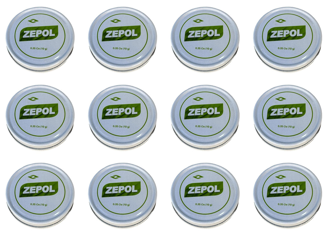 Zepol Original - Long-Lasting Topical Analgesic Ointment for Muscles, Joints, Backache, Sprains, and Strains - Pack of 12 Cans, 0.35 oz Each ZepolBuy Supplements Australia
