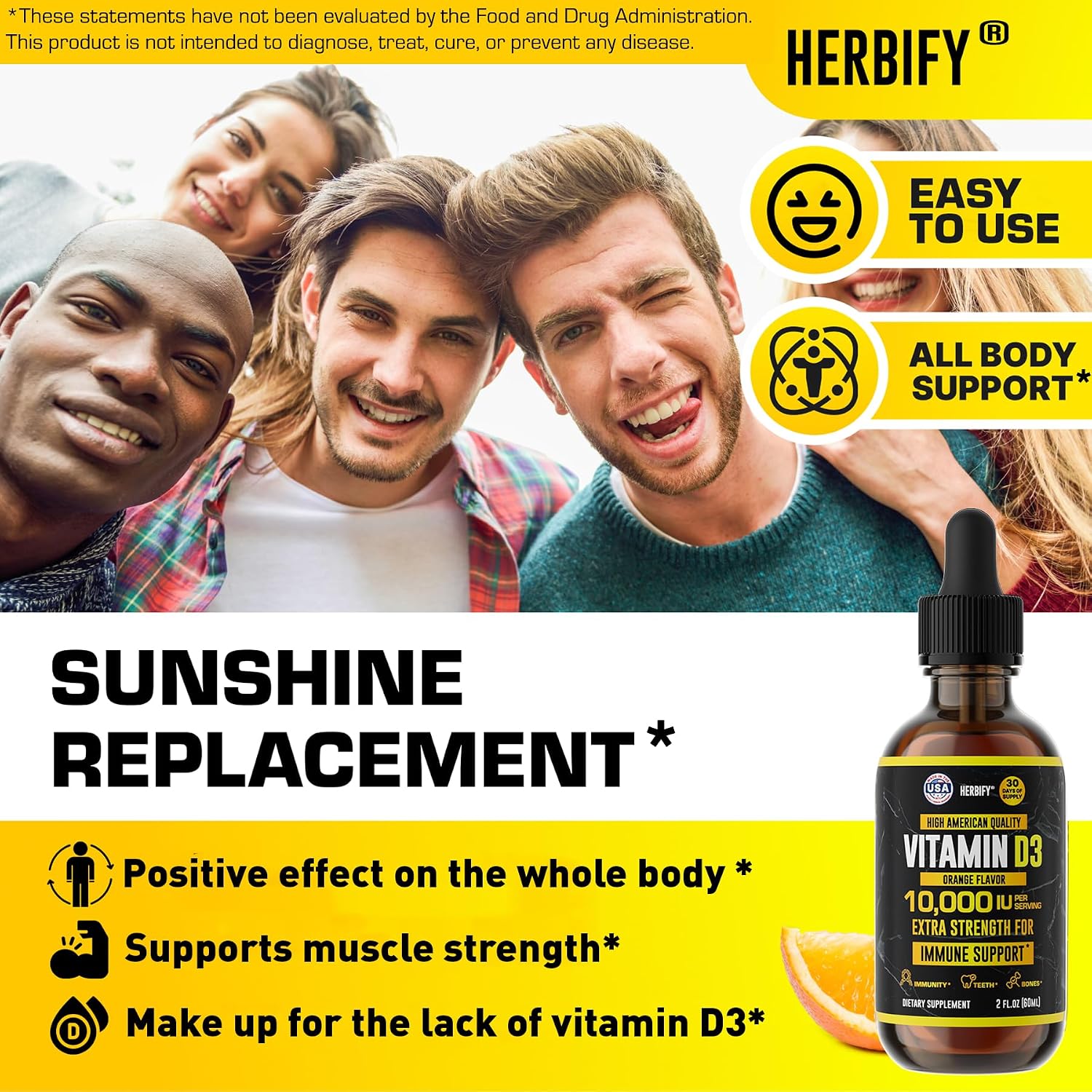 HERBIFY Bundle - Mullein Leaf Extract & Vitamin D3 - Respiratory Support & Immune Boost