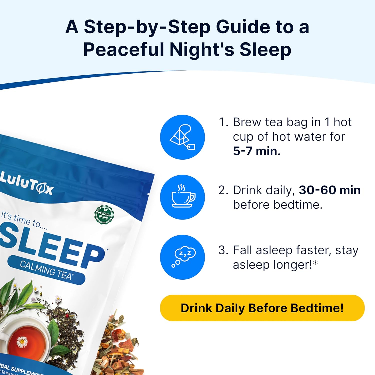 Wellamoon Sleep Patches & Lulutox Sleep Tea Bundle (28 Patches & 28 Servings)