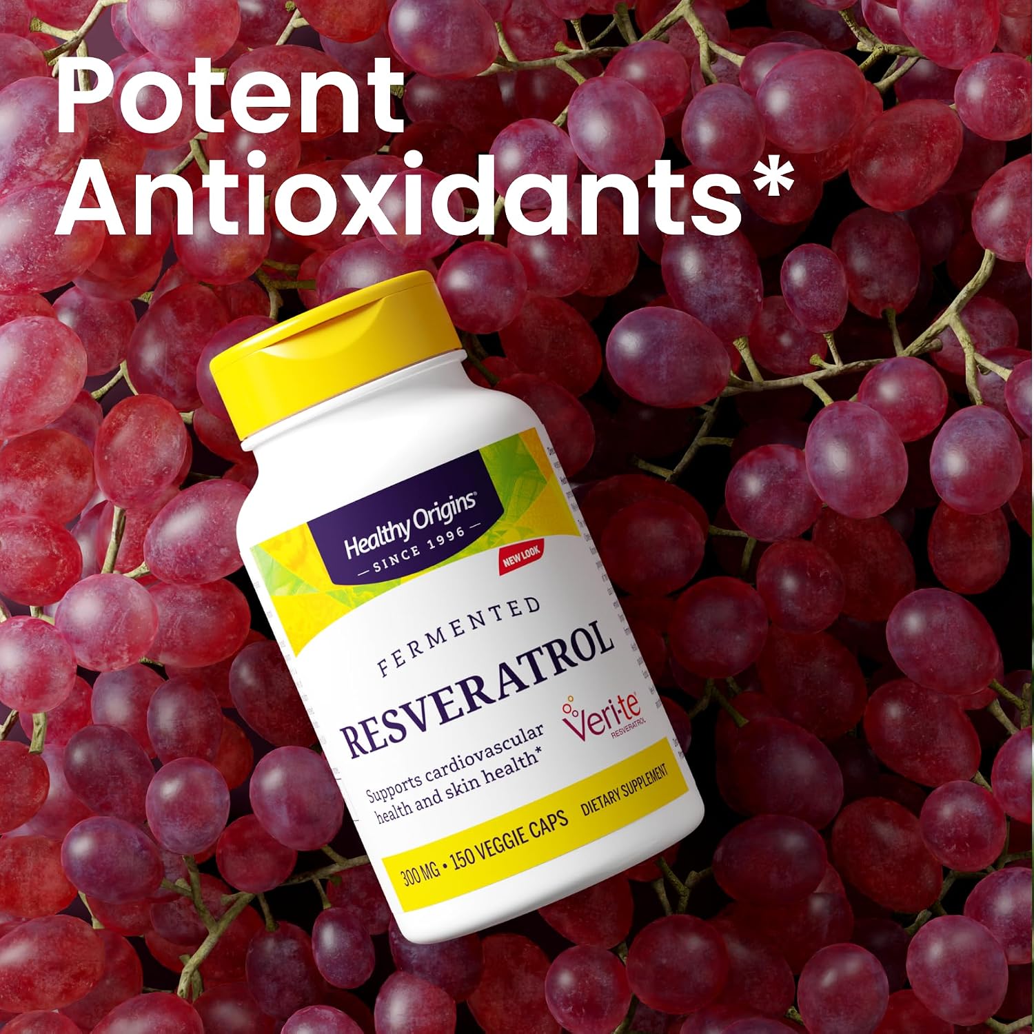 Healthy Origins Resveratrol 300 mg, Fermented, 150 Veggie Caps