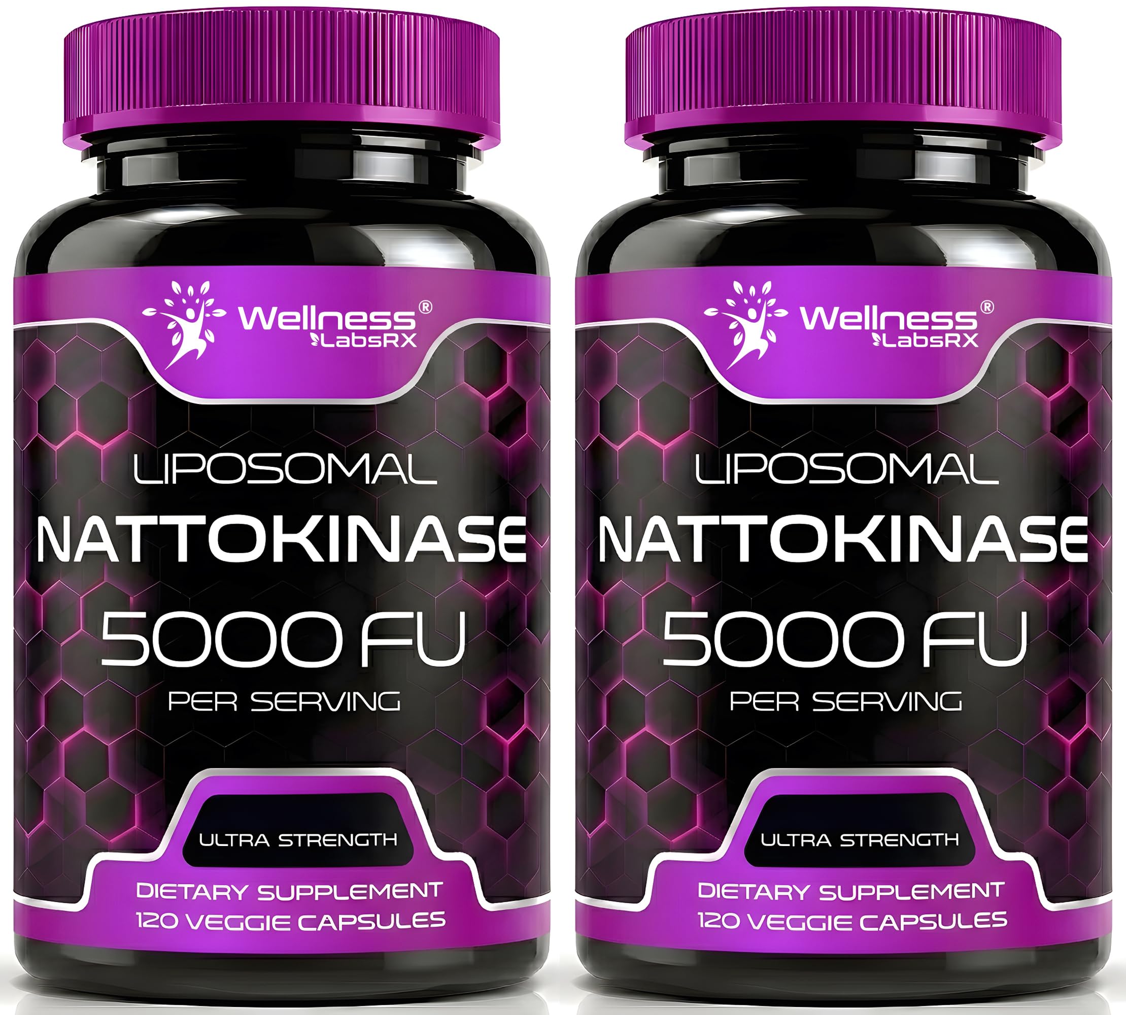 Nattokinase Supplement Capsules 5000 FU, Third-Party Tested Nattokinase – Enzymes from Japanese Natto – Daily Wellness Support – 120 Count (Pack of 1)