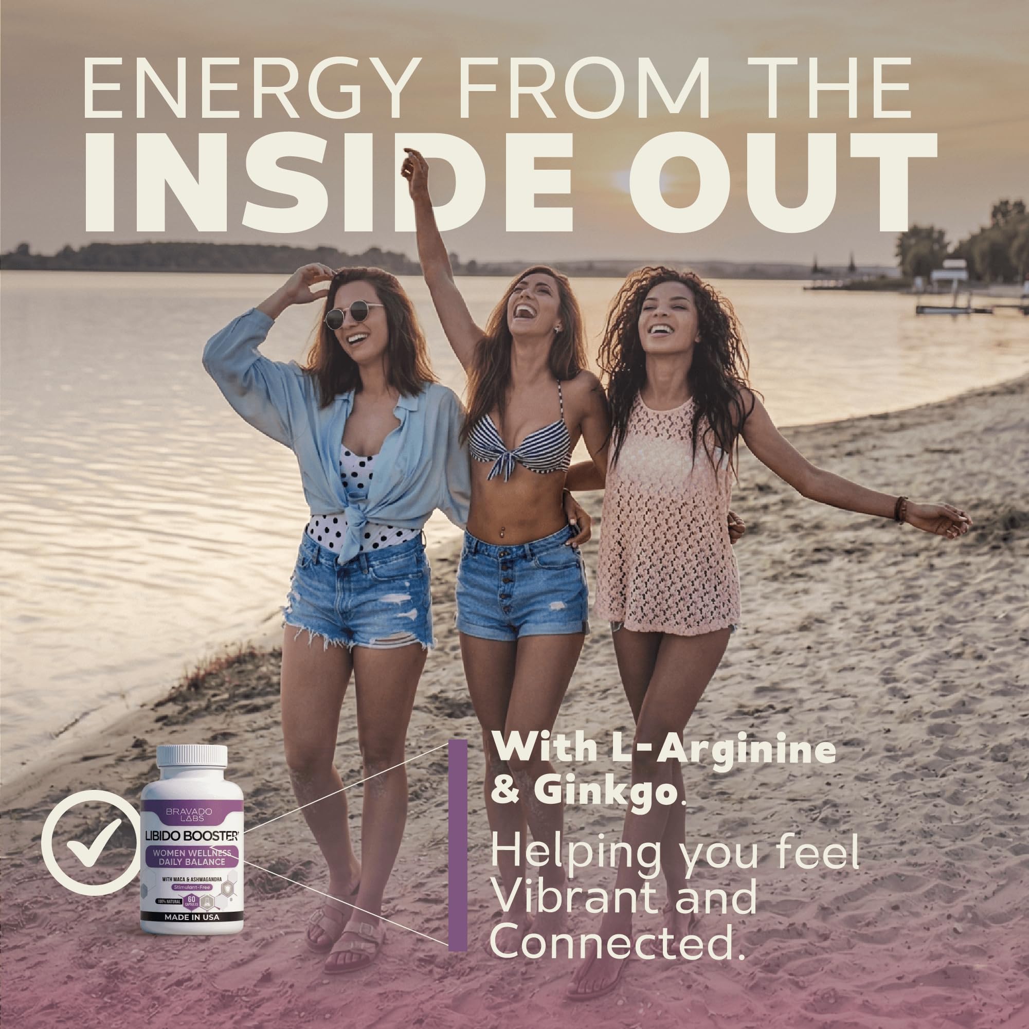 Female Libido Booster for Women – Advanced Women’s Intimacy & Confidence Support – Plant-Based Herbal Blend with Maca, Ginseng & L-Arginine – Made in USA – 60 Capsules Bravado LabsBuy Supplements Australia