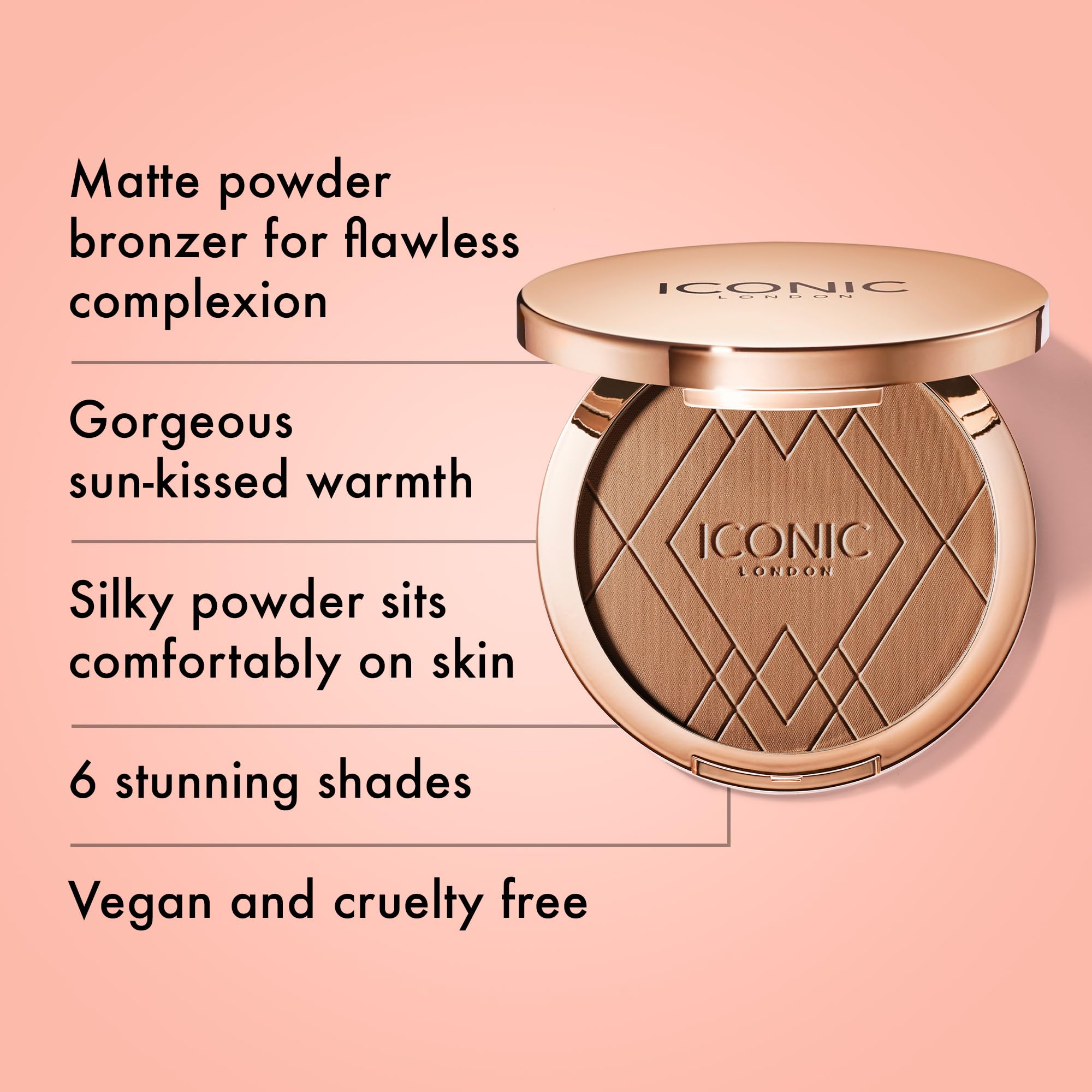 ICONIC LONDON Ultimate Bronzing Powder | Silky Powder, Flawless Matte Finish Bronzer Cruelty-Free, Vegan Makeup, (Warm Bronze) 0.59 oz ICONIC LONDON buy supplements Au