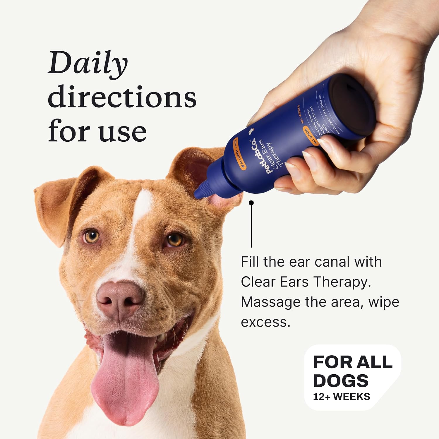 PetLab Co. Ear & Coat Support Bundle: Support Ear Health & Hygiene with Our Dog Ear Cleaner 4 Ounces & Itch Relief Chews Designed to Support Optimum Skin Condition & Maintain Skin Health 30 Count