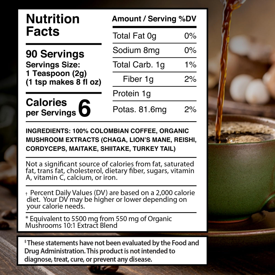 Two Wellness LabsRX products: Resveratrol NAD+ 1500 and Mushroom Coffee Blend on a white background.