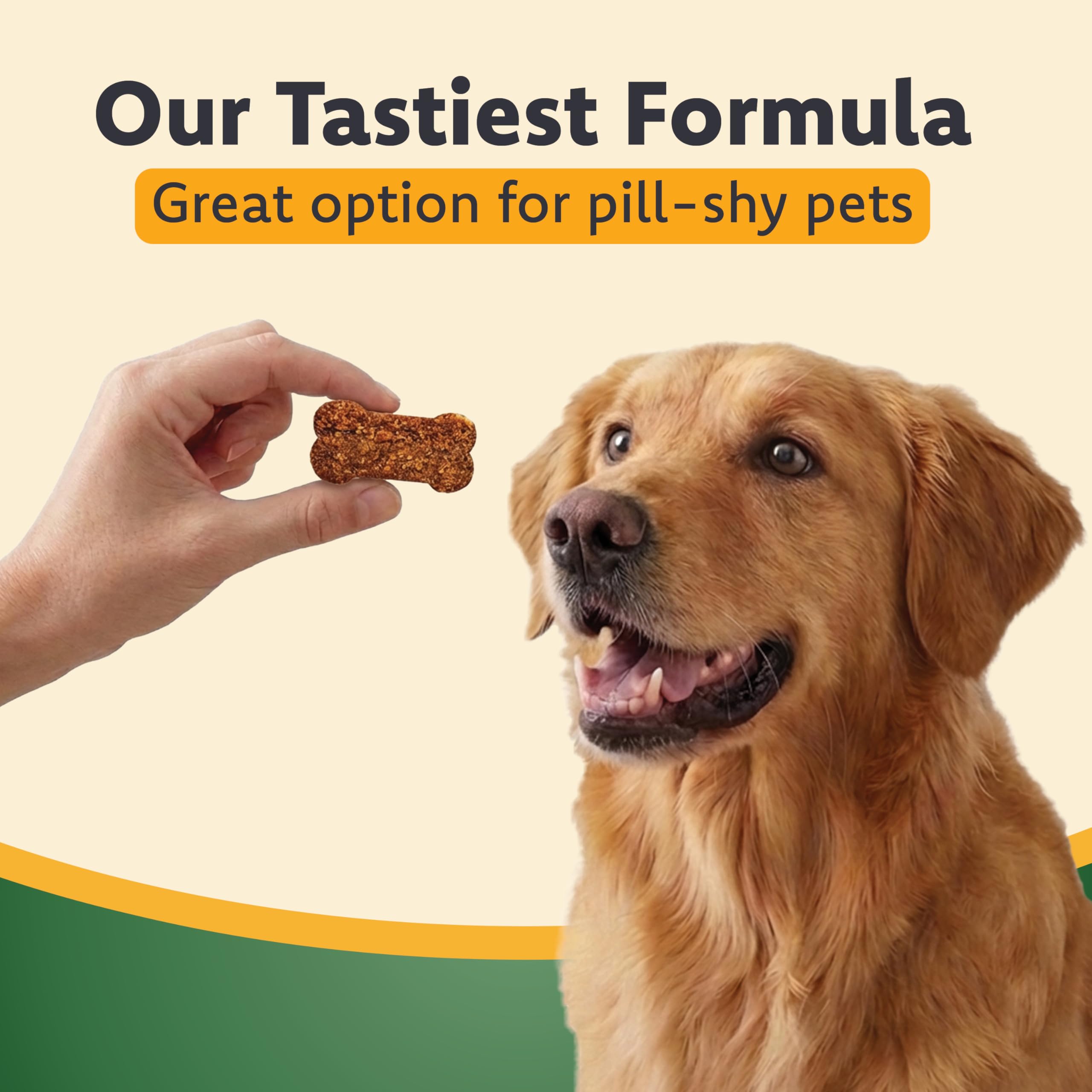 Cat & Dog Supplement for Eye Support - Chewable Vision Vitamins Supplements for Large and Small Pets Care with Lutein, Omega-3 Fatty Acids, Grape Seed Extract & Antioxidants