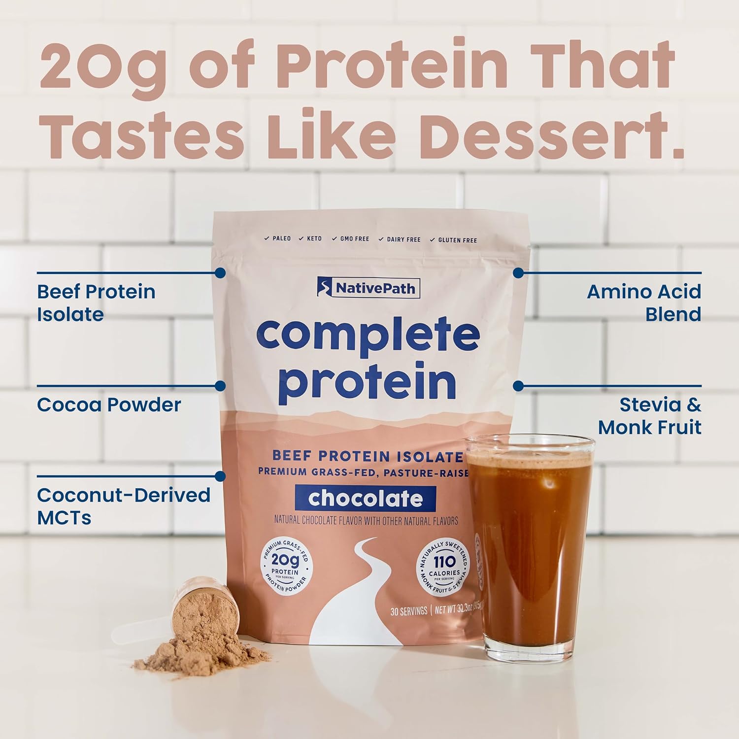 NativePath Complete Protein Vanilla and Chocolate Bundle with Shaker Cup