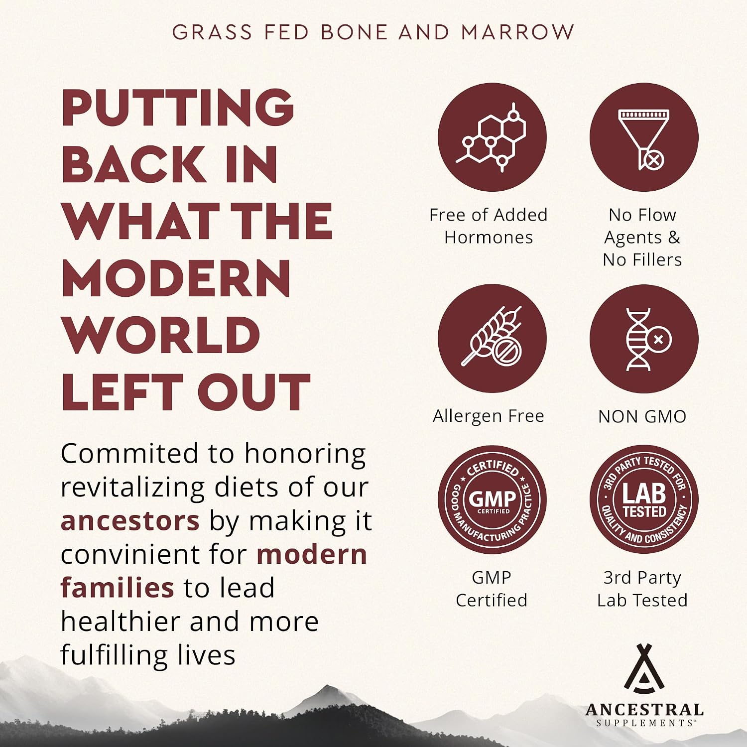 Ancestral Supplements Mofo & Bone and Marrow Bundle for Men – Supports Strength, Energy, Joint & Hormone Health – Grass Fed Beef Organ Blend with Collagen, Growth Factors & Whole Bone Extract
