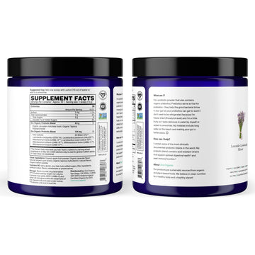 Ora Organic Prebiotic and Probiotic Powder Supplement - 20 Billion Probiotics, 7 Strains for Best Prebiotic Powder, Non-GMO, Probiotics for Women, Men & Kids