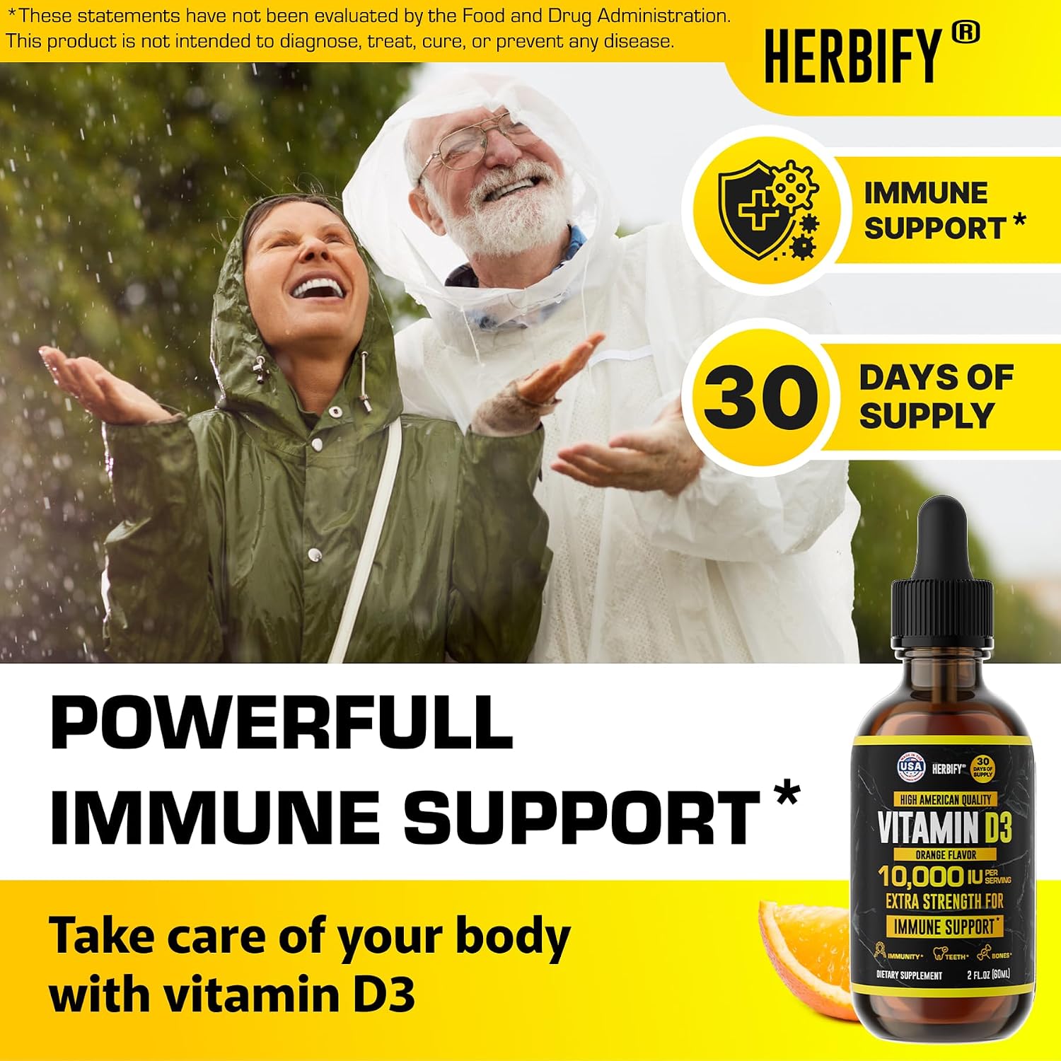 HERBIFY Bundle - Mullein Leaf Extract & Vitamin D3 - Respiratory Support & Immune Boost