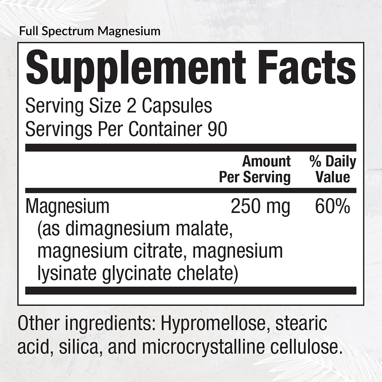 EquiLife Full Spectrum Magnesium Supplement, 250mg a Serving, 180 Capsules | Bioavailable Mineral Blend | Supports Muscle Health, Promotes Healthy Sleep, Mood Balace & Heart Health | Non-GMO
