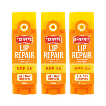O'Keeffe's Lip Repair SPF 35 Lip Balm - Stick (3 Pack) - Sun-Safe Moisturizer for Extremely Cracked, Dry Lips O'Keeffe'sBuy Supplements Australia