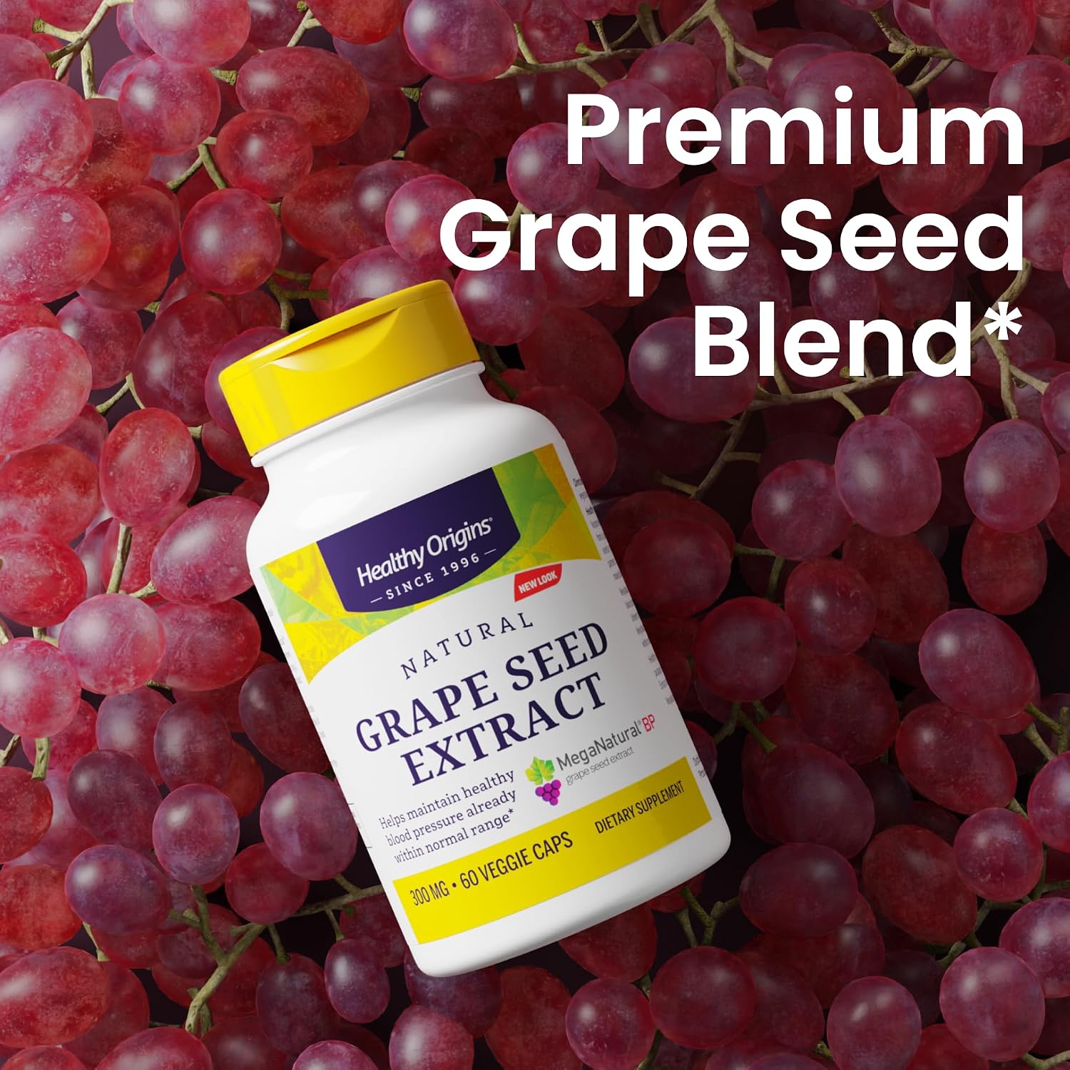 Healthy Origins Grape Seed Extract MegaNatural-BP 300 mg, 150 Caps